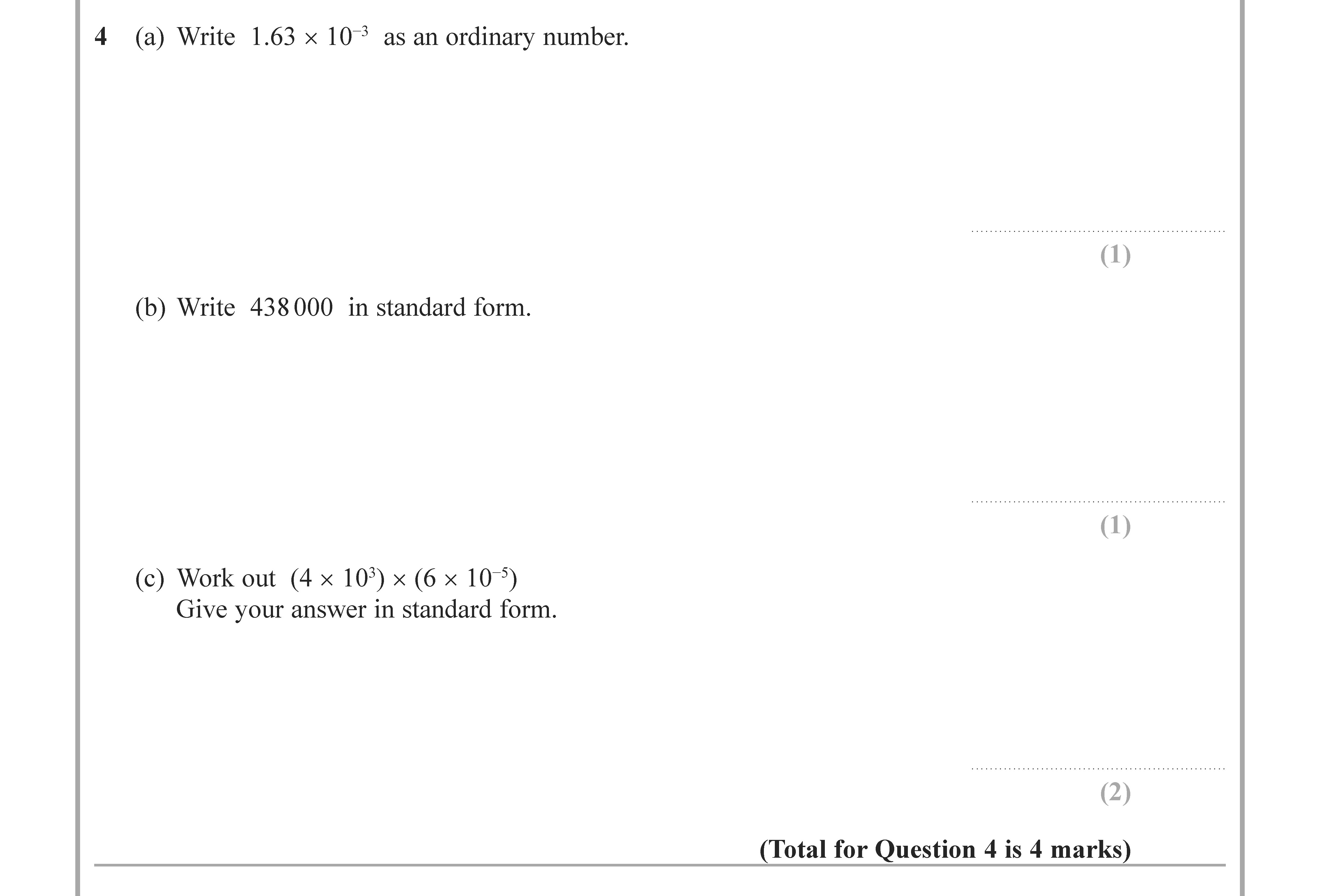 4-(a)-Write-1.63-x-10³-as-an-ordinary-number-Edexcel-GCSE Maths-Question 5-2022-Paper 1.png