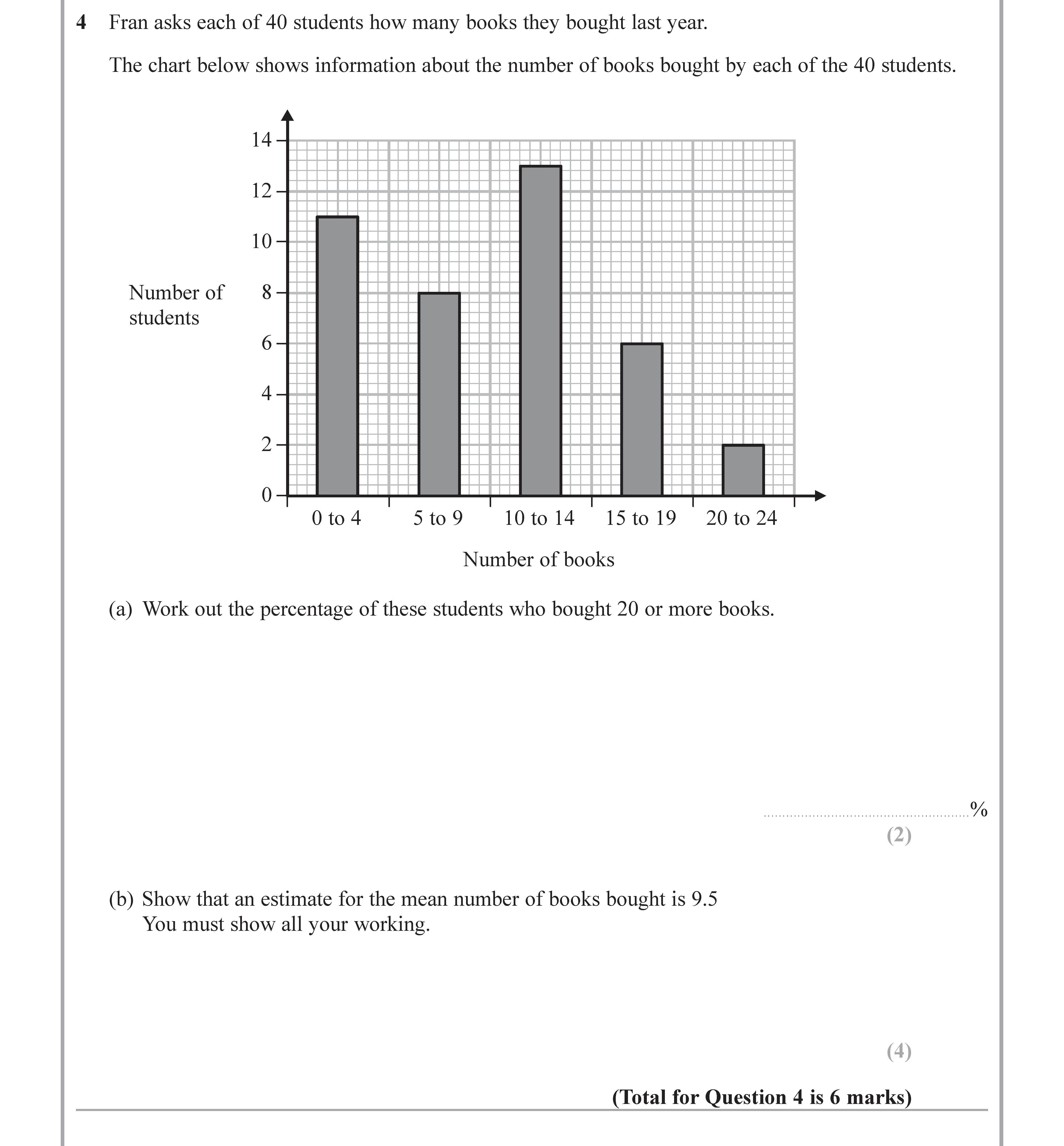 Fran-asks-each-of-40-students-how-many-books-they-bought-last-year-Edexcel-GCSE Maths-Question 4-2018-Paper 3.png