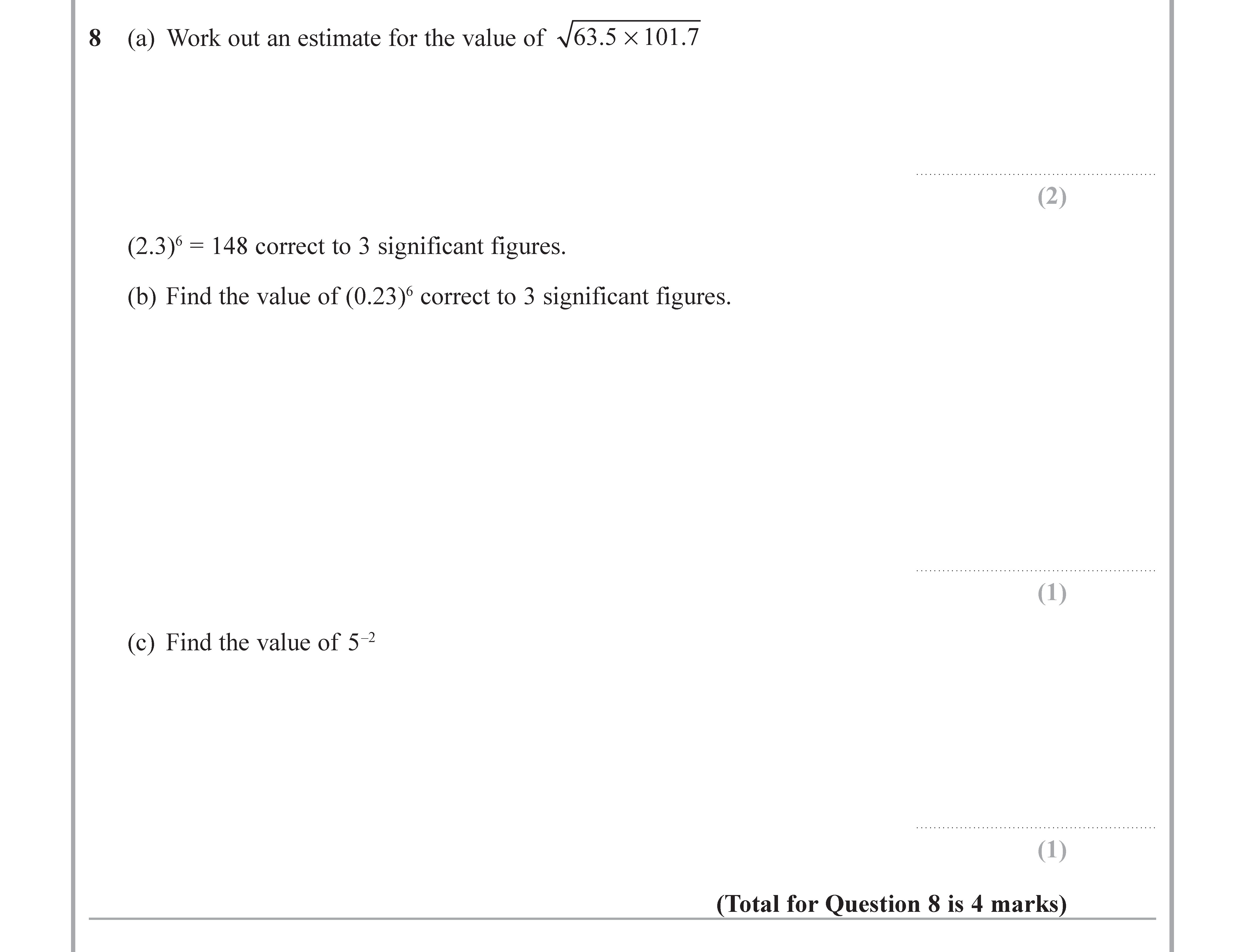 8-(a)-Work-out-an-estimate-for-the-value-of-$\sqrt{63.5-\times-101.7}$-Edexcel-GCSE Maths-Question 9-2019-Paper 1.png