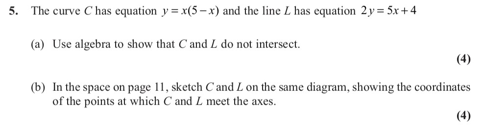 The-curve-C-has-equation-$y-=-x(5---x)$-and-the-line-L-has-equation-$2y-=-5x-+-4$-Edexcel-A-Level Maths Pure-Question 6-2012-Paper 1.png