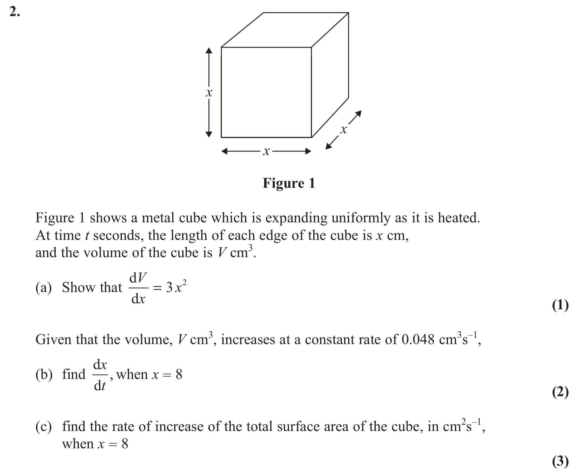 Figure-1-shows-a-metal-cube-which-is-expanding-uniformly-as-it-is-heated-Edexcel-A-Level Maths Pure-Question 5-2012-Paper 7.png