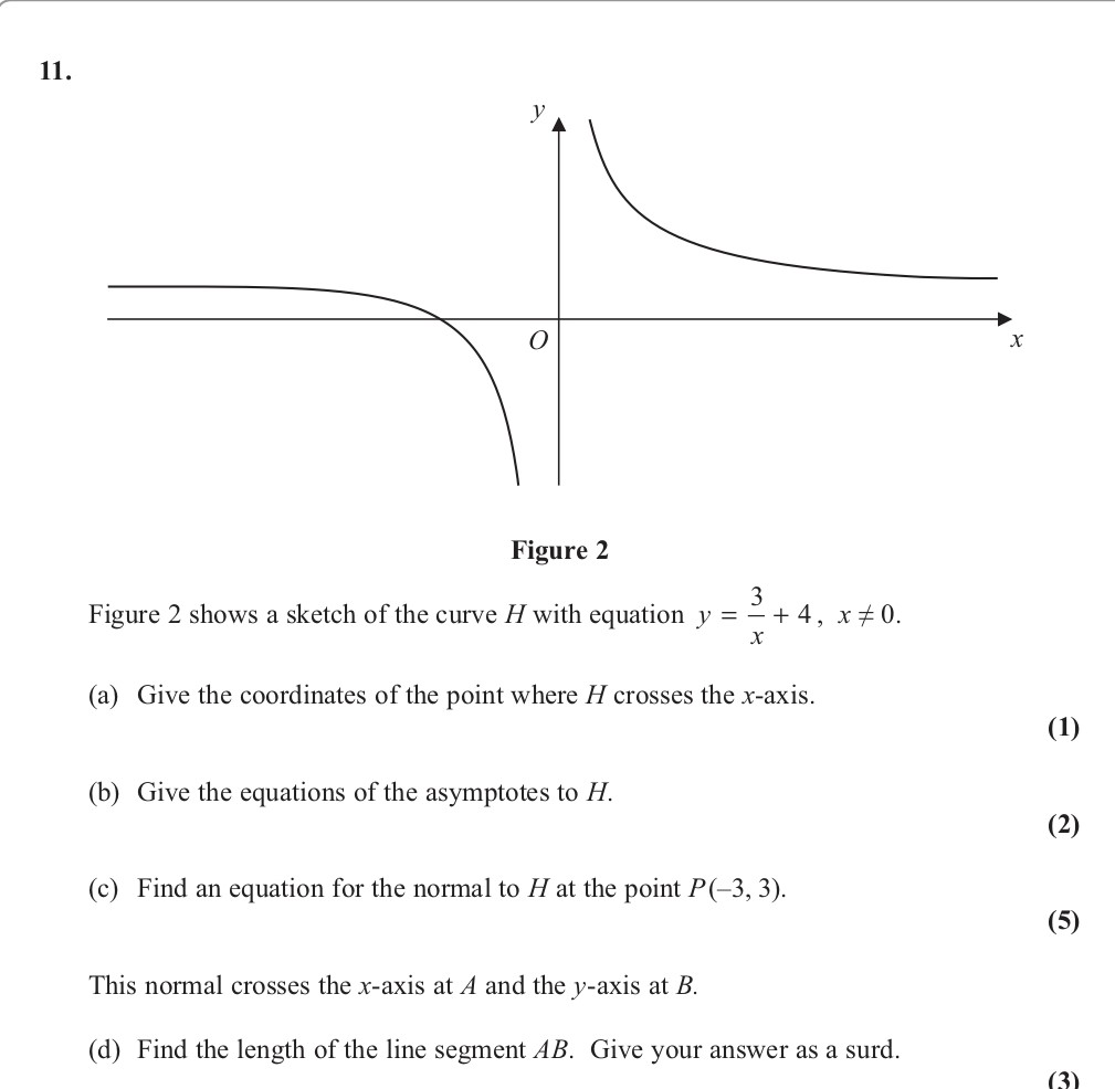 Figure-2-shows-a-sketch-of-the-curve-H-with-equation-$y-=-\frac{3}{x}-+-4$,-$x-\neq-0$-Edexcel-A-Level Maths Pure-Question 2-2013-Paper 2.png