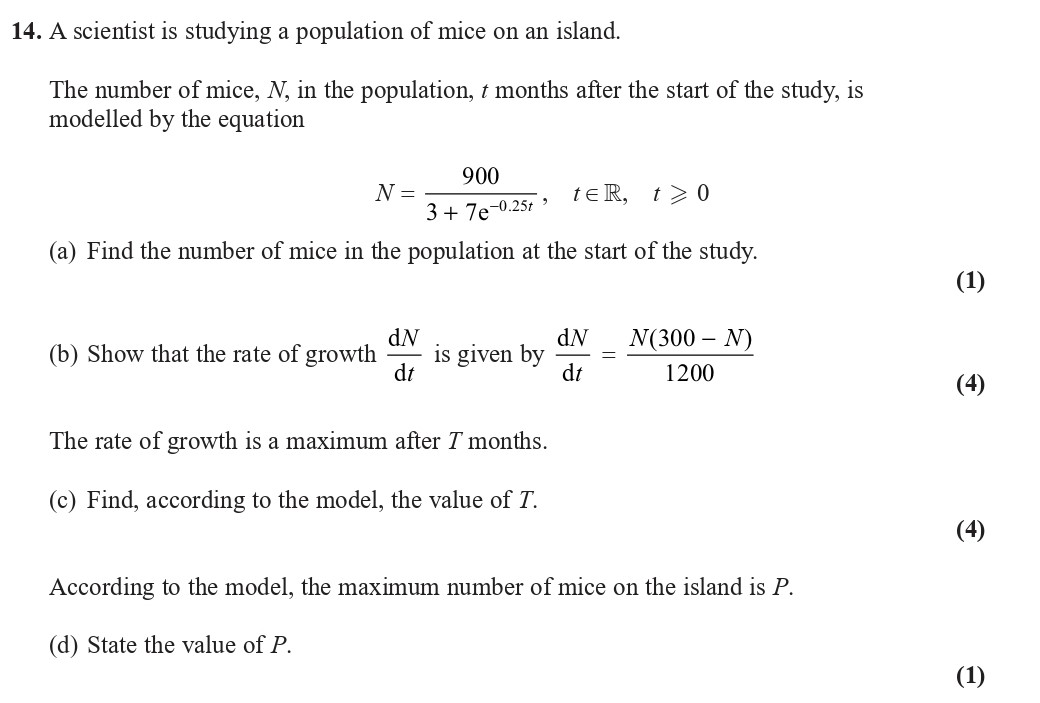 A-scientist-is-studying-a-population-of-mice-on-an-island-Edexcel-A-Level Maths Pure-Question 3-2018-Paper 2.png