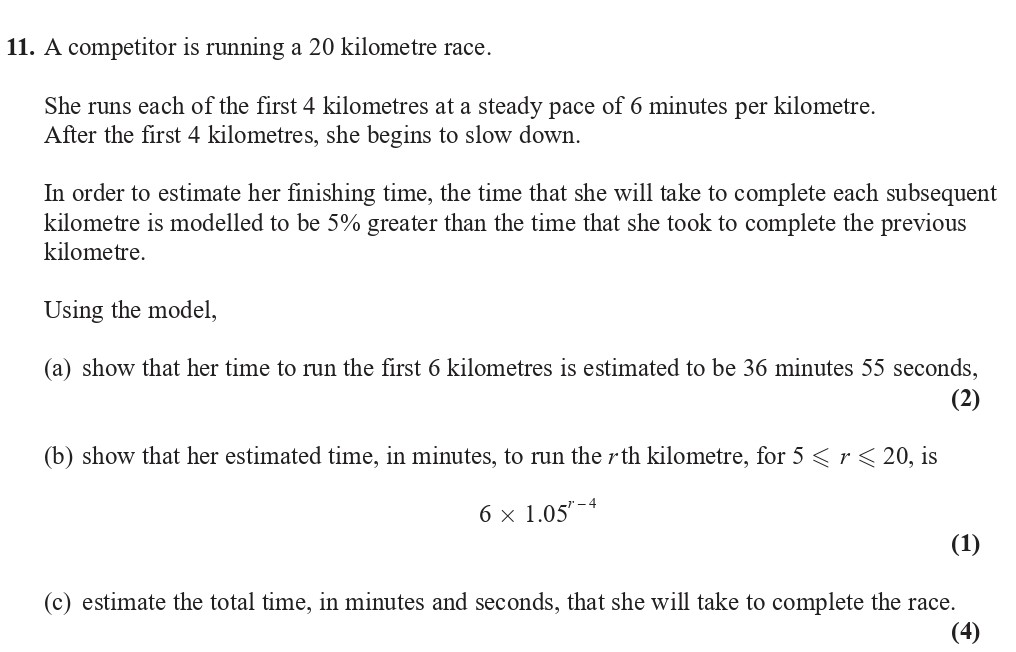 A-competitor-is-running-a-20-kilometre-race-Edexcel-A-Level Maths Pure-Question 12-2019-Paper 2.png