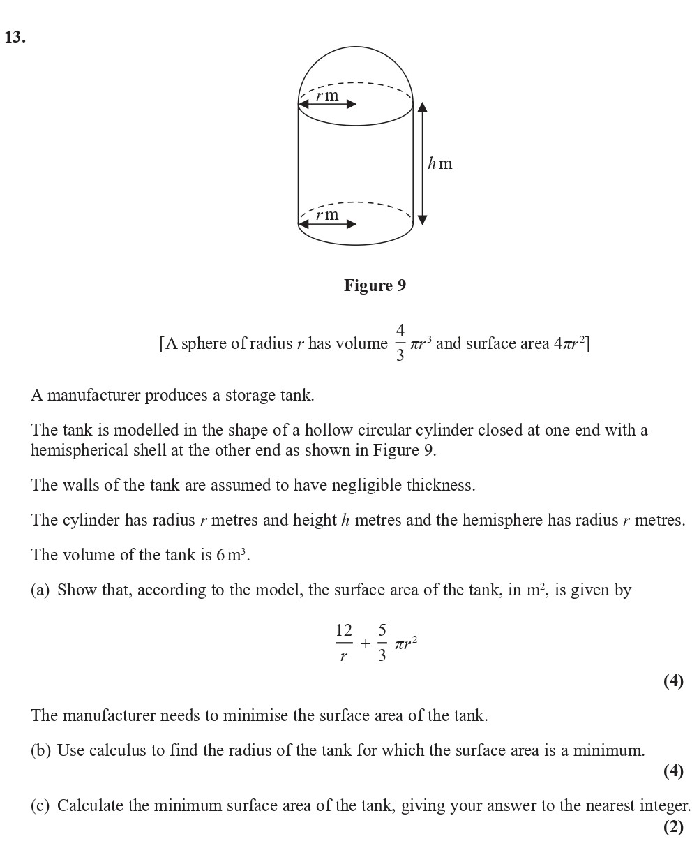 A-manufacturer-produces-a-storage-tank-Edexcel-A-Level Maths Pure-Question 1-2019-Paper 2.png