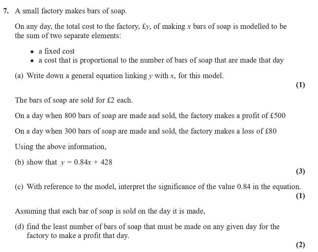 A-small-factory-makes-bars-of-soap-Edexcel-A-Level Maths Pure-Question 9-2019-Paper 2.png
