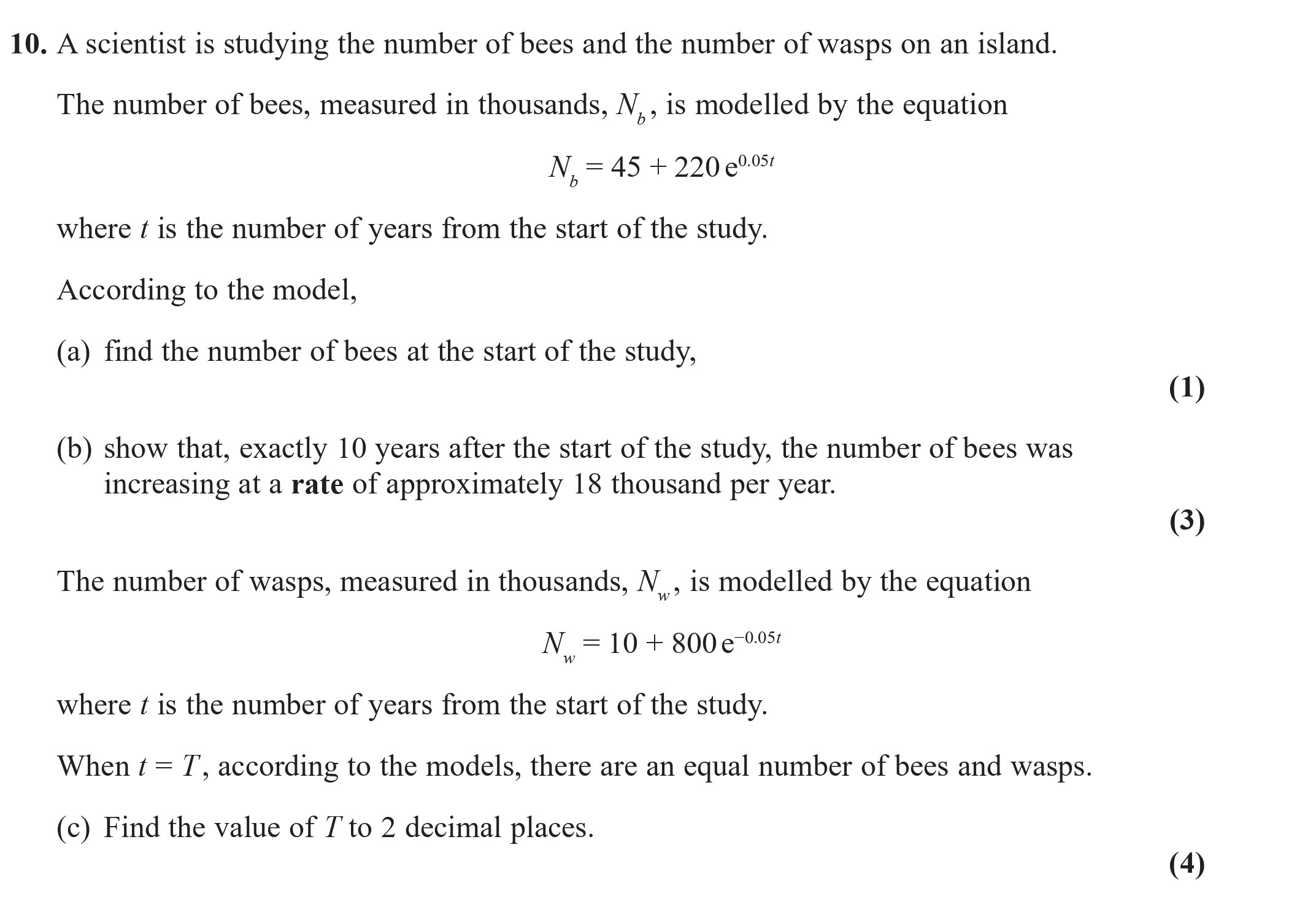 A-scientist-is-studying-the-number-of-bees-and-the-number-of-wasps-on-an-island-Edexcel-A-Level Maths Pure-Question 13-2022-Paper 1.png