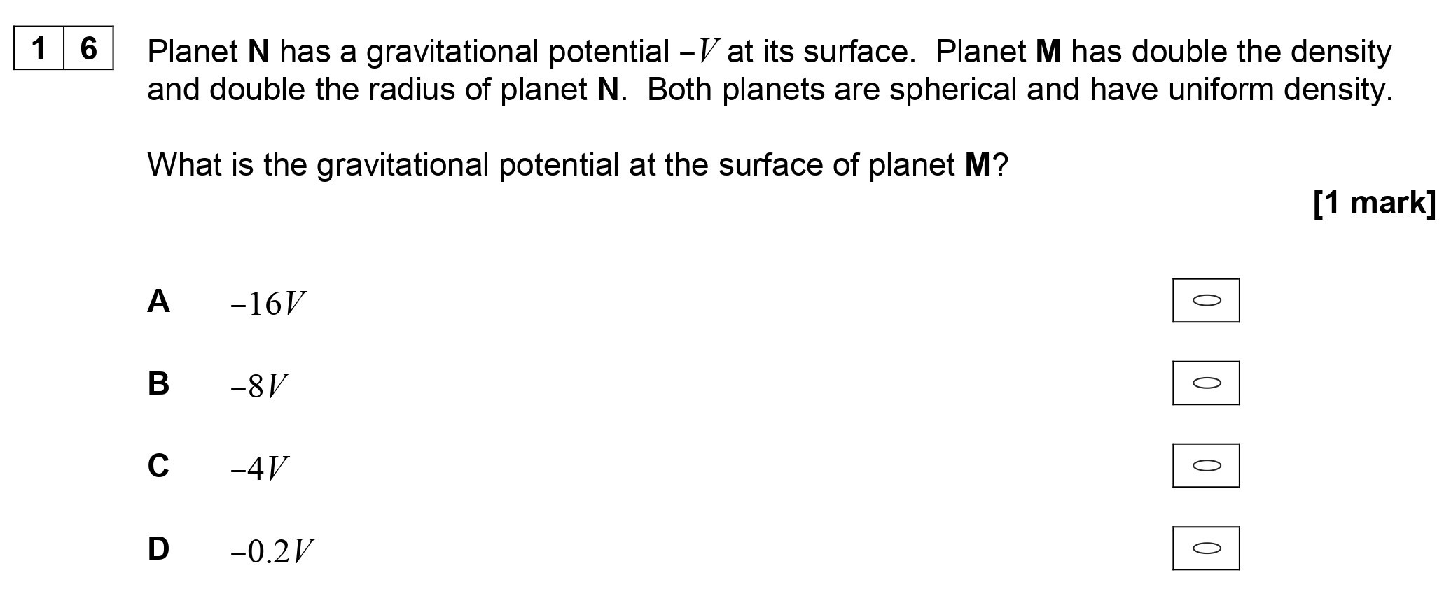Planet-N-has-a-gravitational-potential--1/V-at-its-surface-AQA-A-Level Physics-Question 16-2018-Paper 2.png