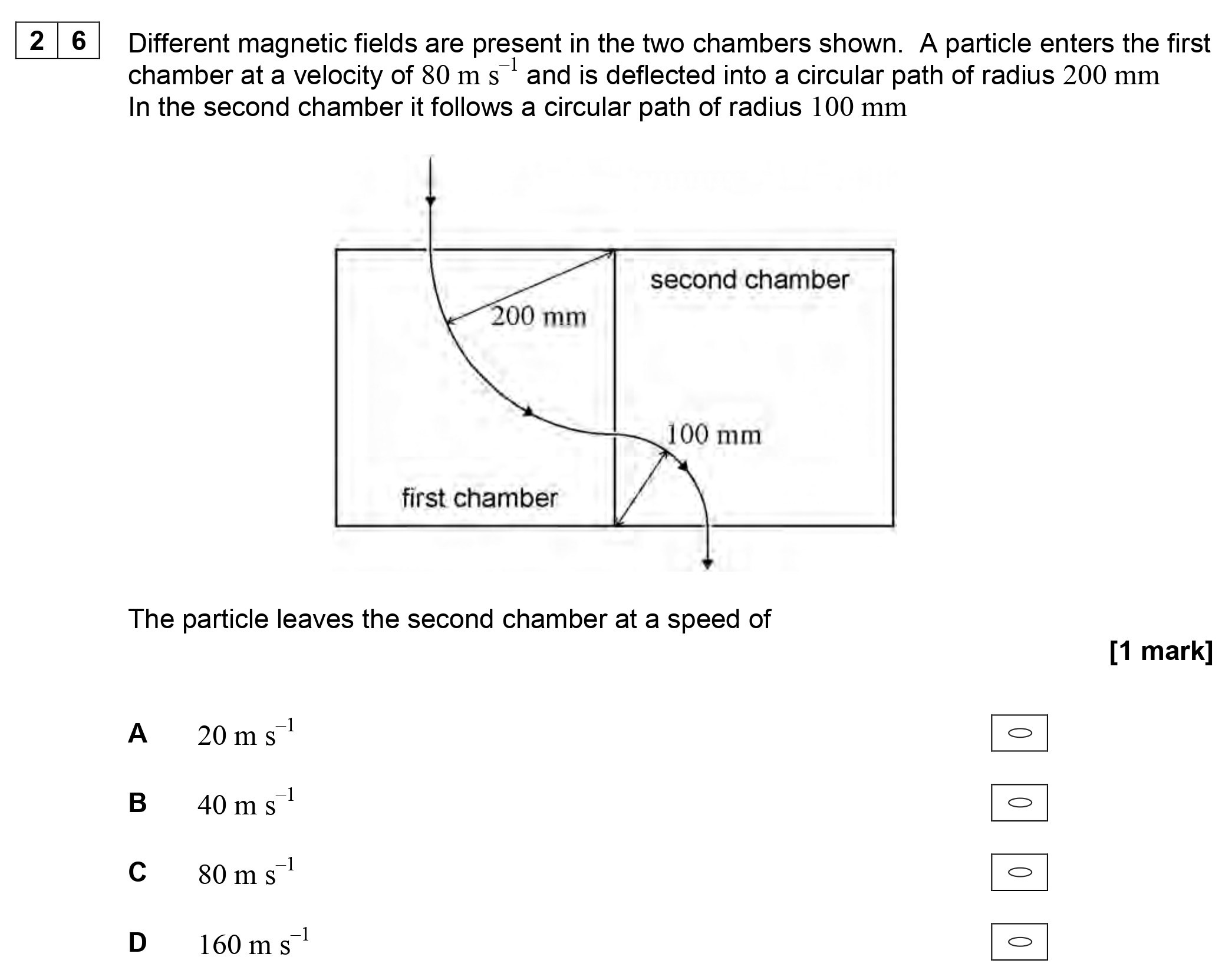 Different-magnetic-fields-are-present-in-the-two-chambers-shown-AQA-A-Level Physics-Question 26-2018-Paper 2.png