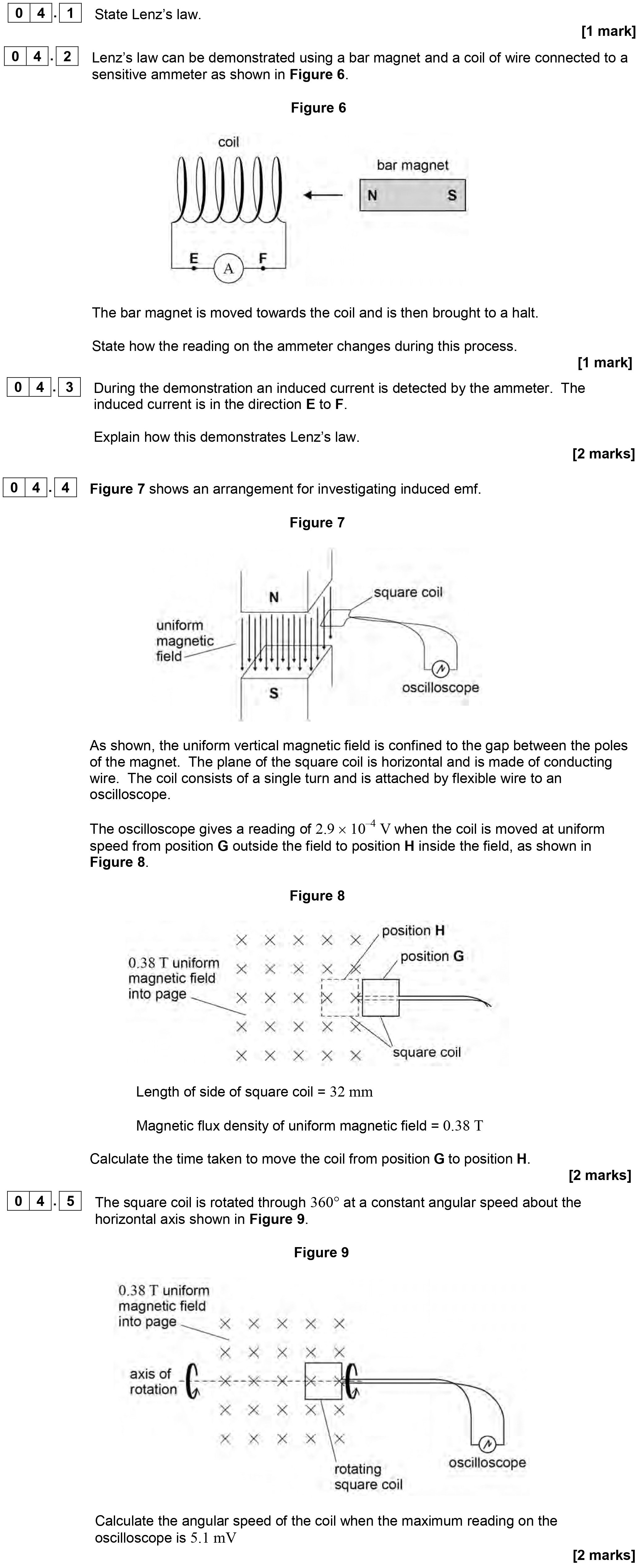 State-Lenz's-law-AQA-A-Level Physics-Question 4-2018-Paper 2.png