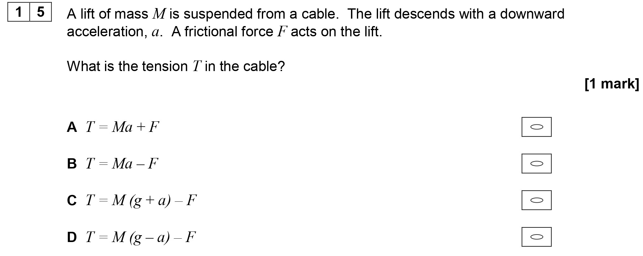 A-lift-of-mass-M-is-suspended-from-a-cable-AQA-A-Level Physics-Question 15-2019-Paper 1.png