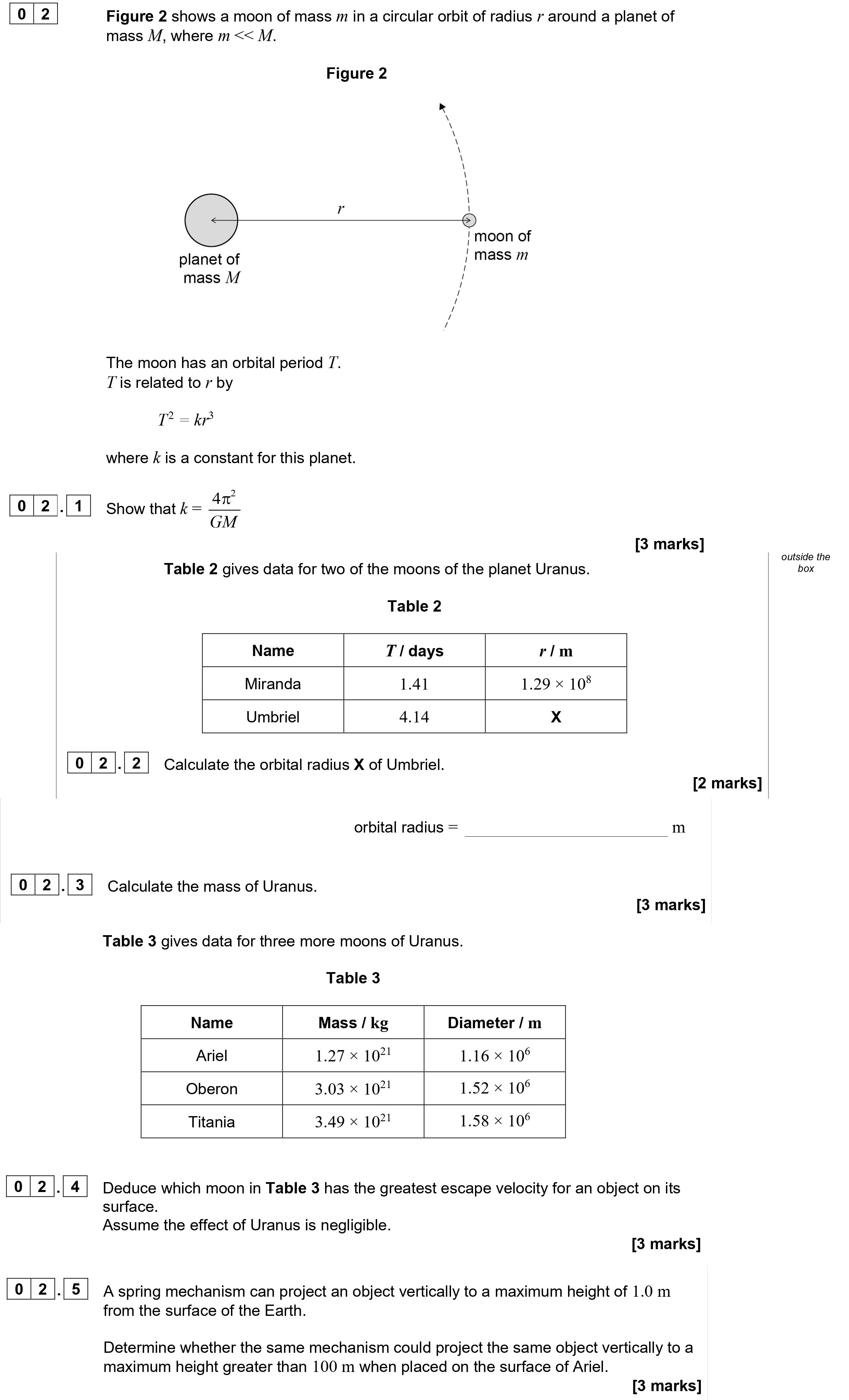 Figure-2-shows-a-moon-of-mass-m-in-a-circular-orbit-of-radius-r-around-a-planet-of-mass-M,-where-m-<<-M-AQA-A-Level Physics-Question 2-2020-Paper 2.png