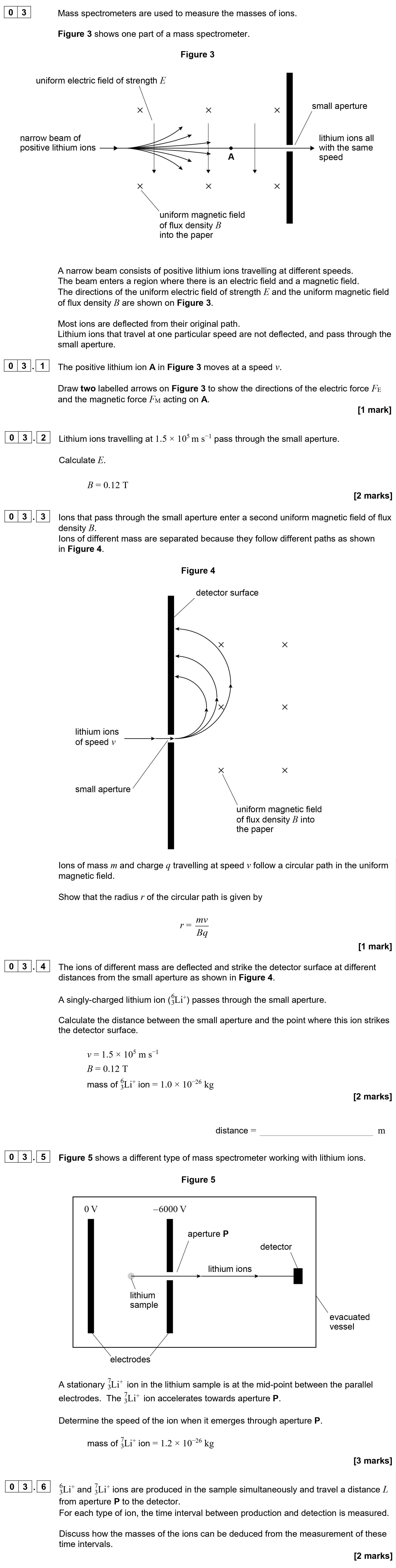 Mass-spectrometers-are-used-to-measure-the-masses-of-ions-AQA-A-Level Physics-Question 3-2020-Paper 2.png