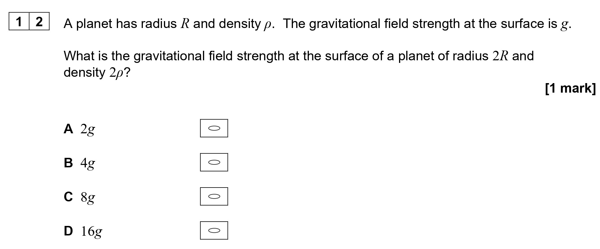 A-planet-has-radius-$R$-and-density-$\rho$-AQA-A-Level Physics-Question 12-2021-Paper 2.png