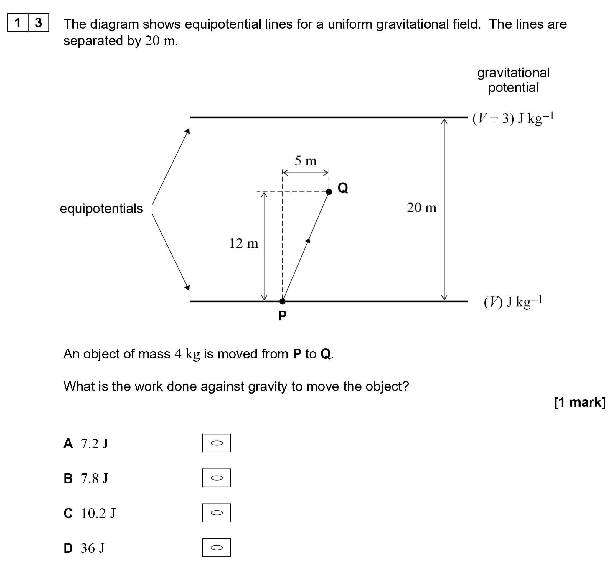 The-diagram-shows-equipotential-lines-for-a-uniform-gravitational-field-AQA-A-Level Physics-Question 13-2021-Paper 2.png