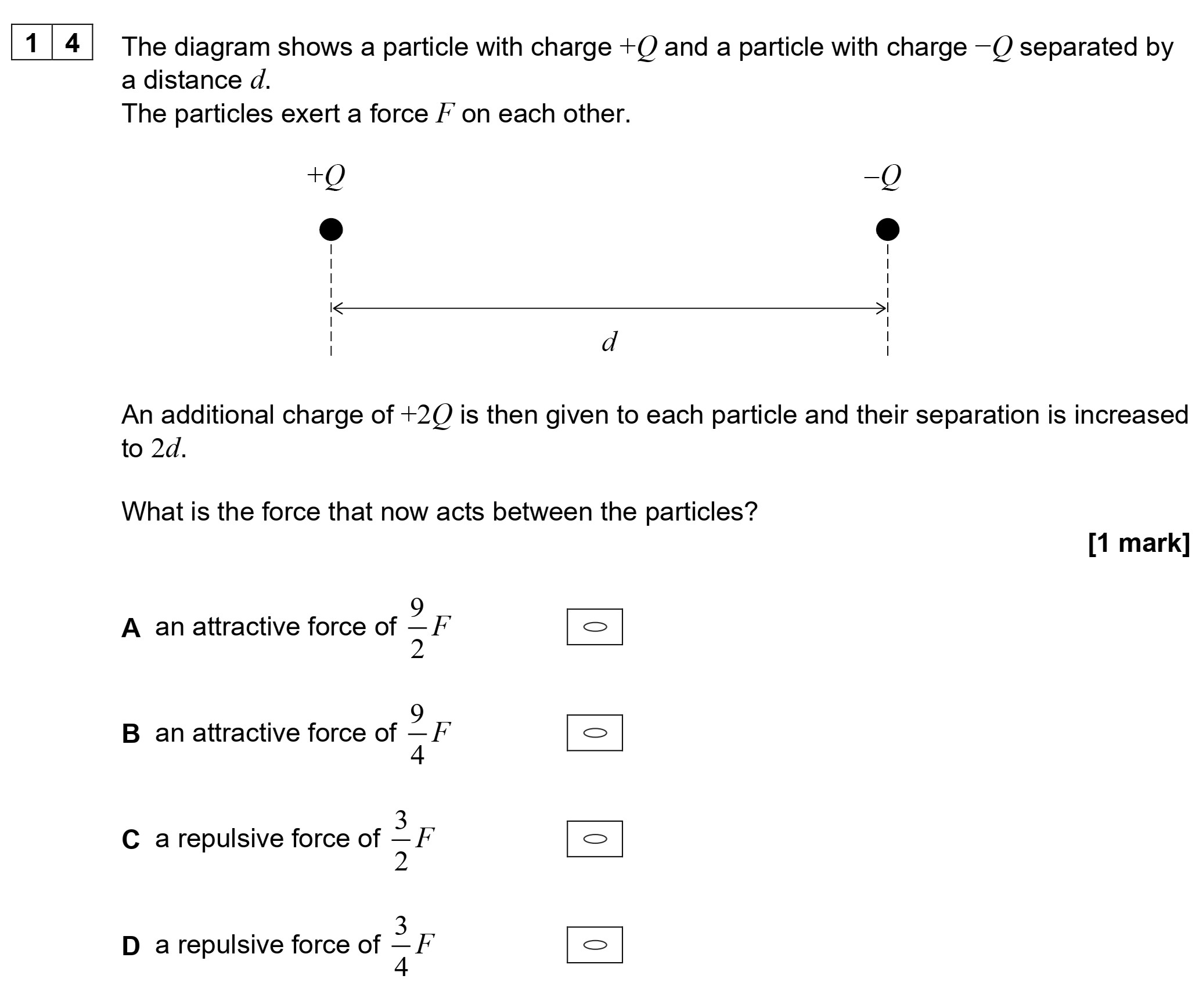 The-diagram-shows-a-particle-with-charge-+Q-and-a-particle-with-charge--Q-separated-by-a-distance-d-AQA-A-Level Physics-Question 14-2021-Paper 2.png