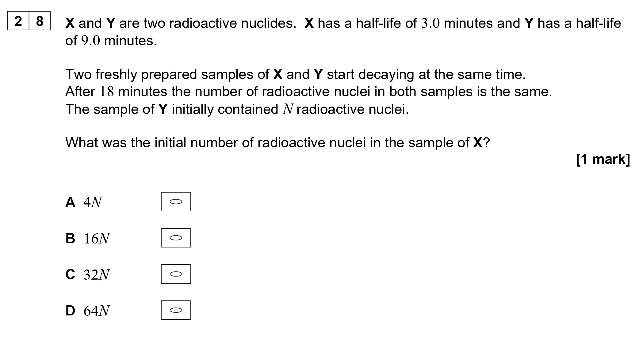 X-and-Y-are-two-radioactive-nuclides-AQA-A-Level Physics-Question 28-2021-Paper 2.png
