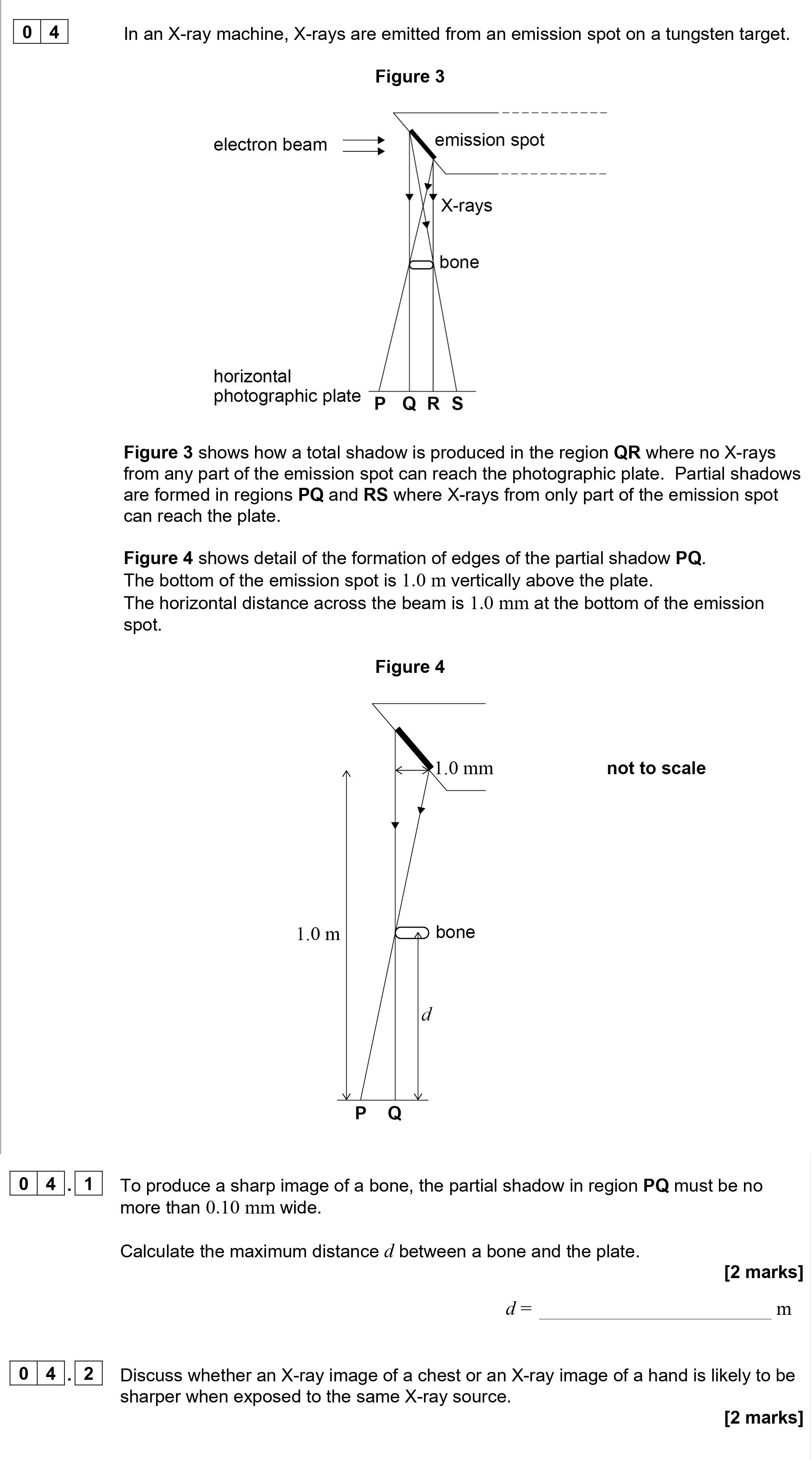 In-an-X-ray-machine,-X-rays-are-emitted-from-an-emission-spot-on-a-tungsten-target-AQA-A-Level Physics-Question 4-2021-Paper 5.png