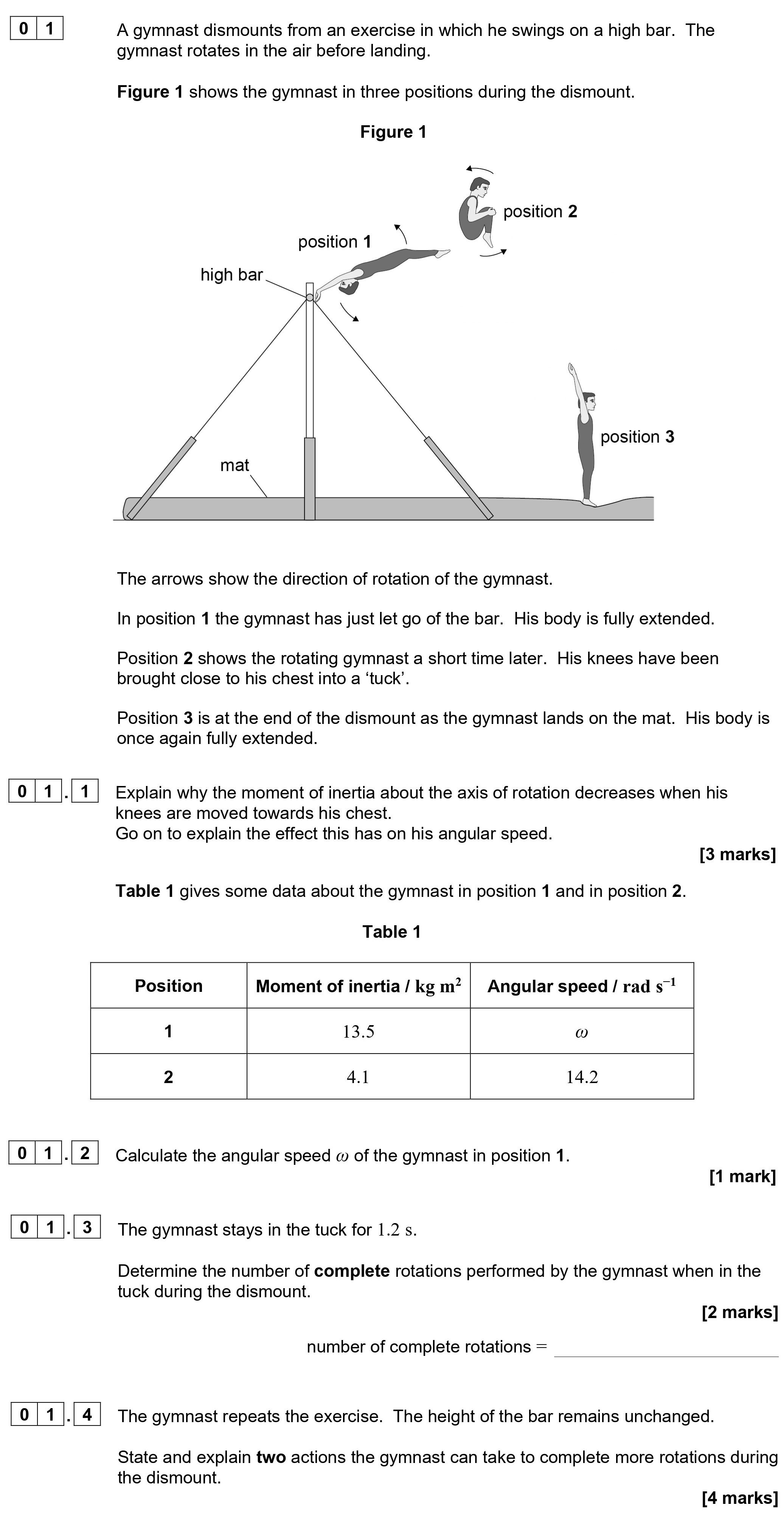 A-gymnast-dismounts-from-an-exercise-in-which-he-swings-on-a-high-bar-AQA-A-Level Physics-Question 1-2021-Paper 6.png