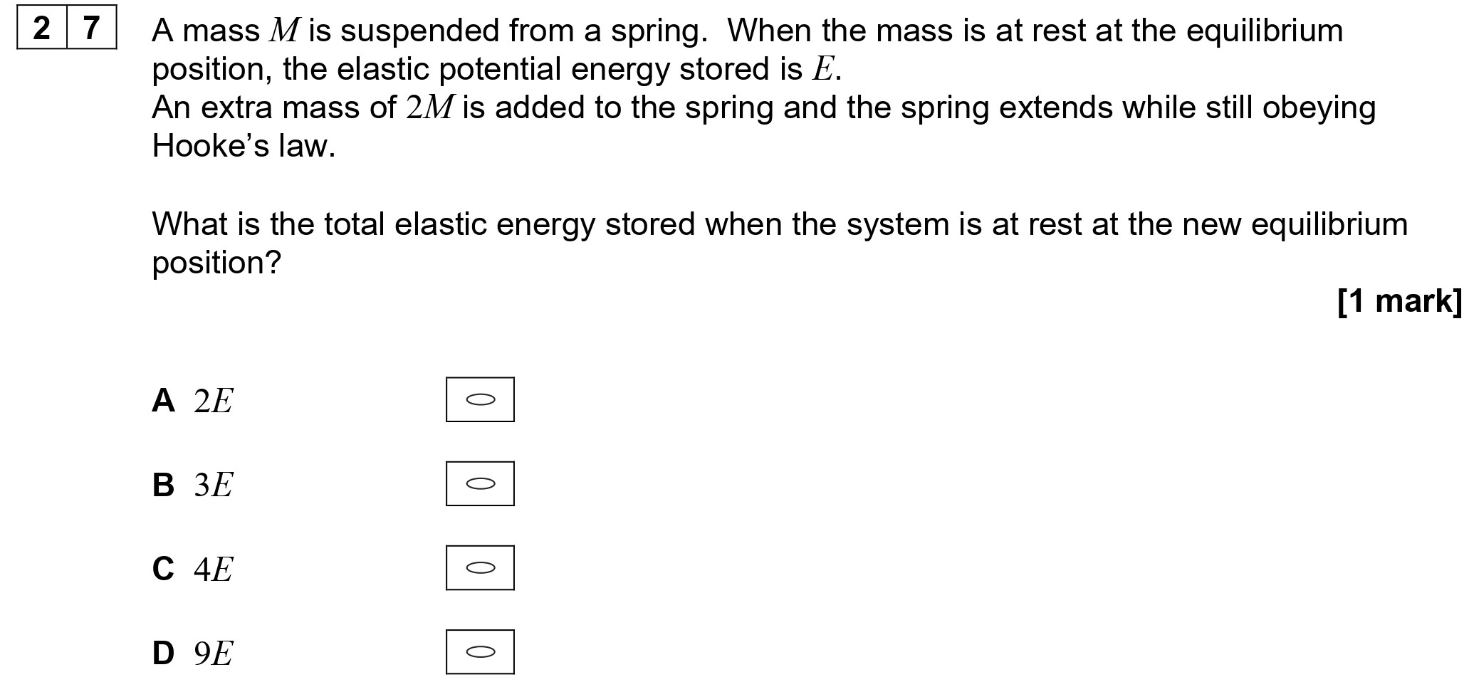 A-mass-M-is-suspended-from-a-spring-AQA-A-Level Physics-Question 27-2022-Paper 1.png