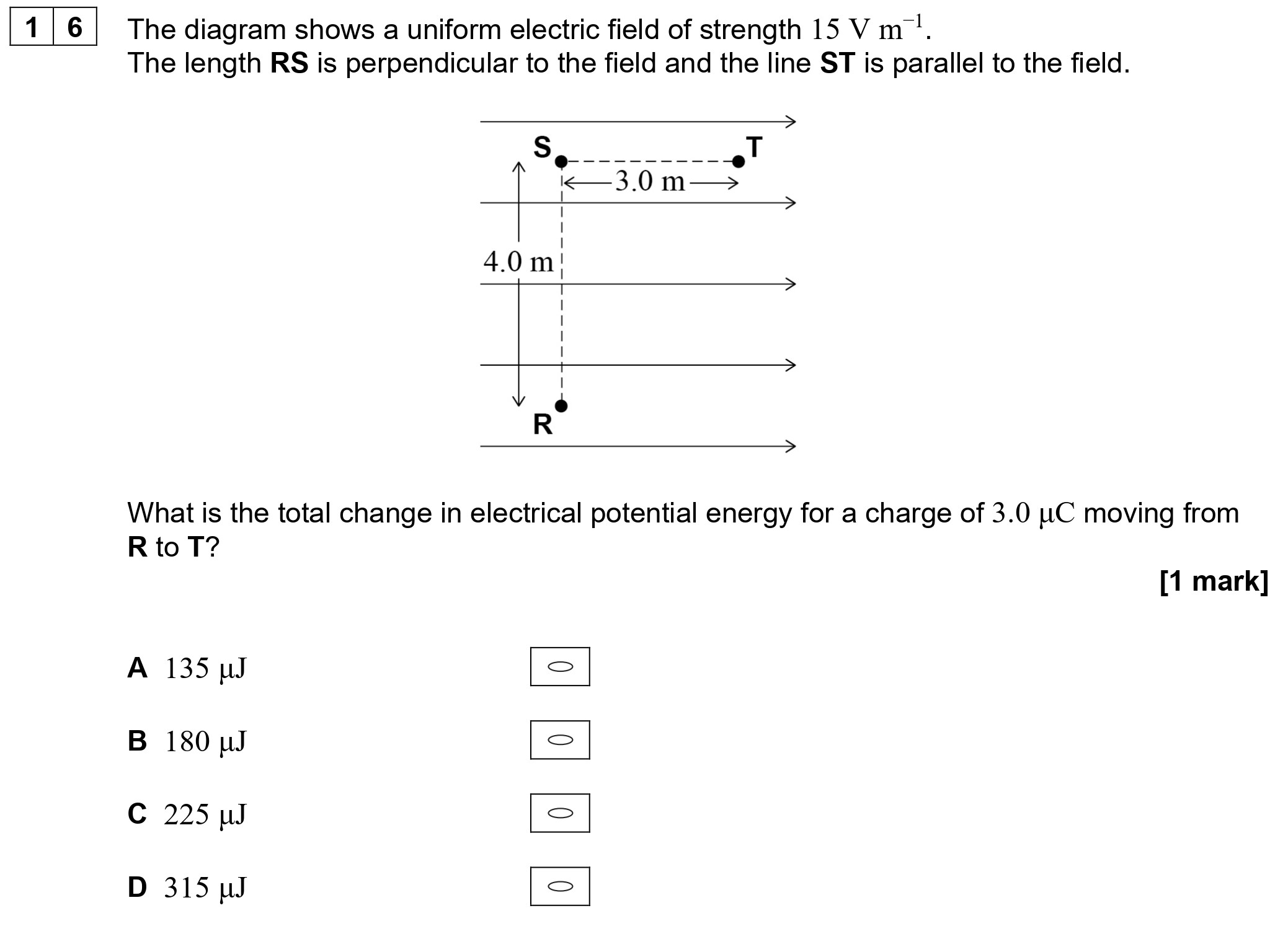 The-diagram-shows-a-uniform-electric-field-of-strength-15-V-m⁻¹-AQA-A-Level Physics-Question 16-2022-Paper 2.png