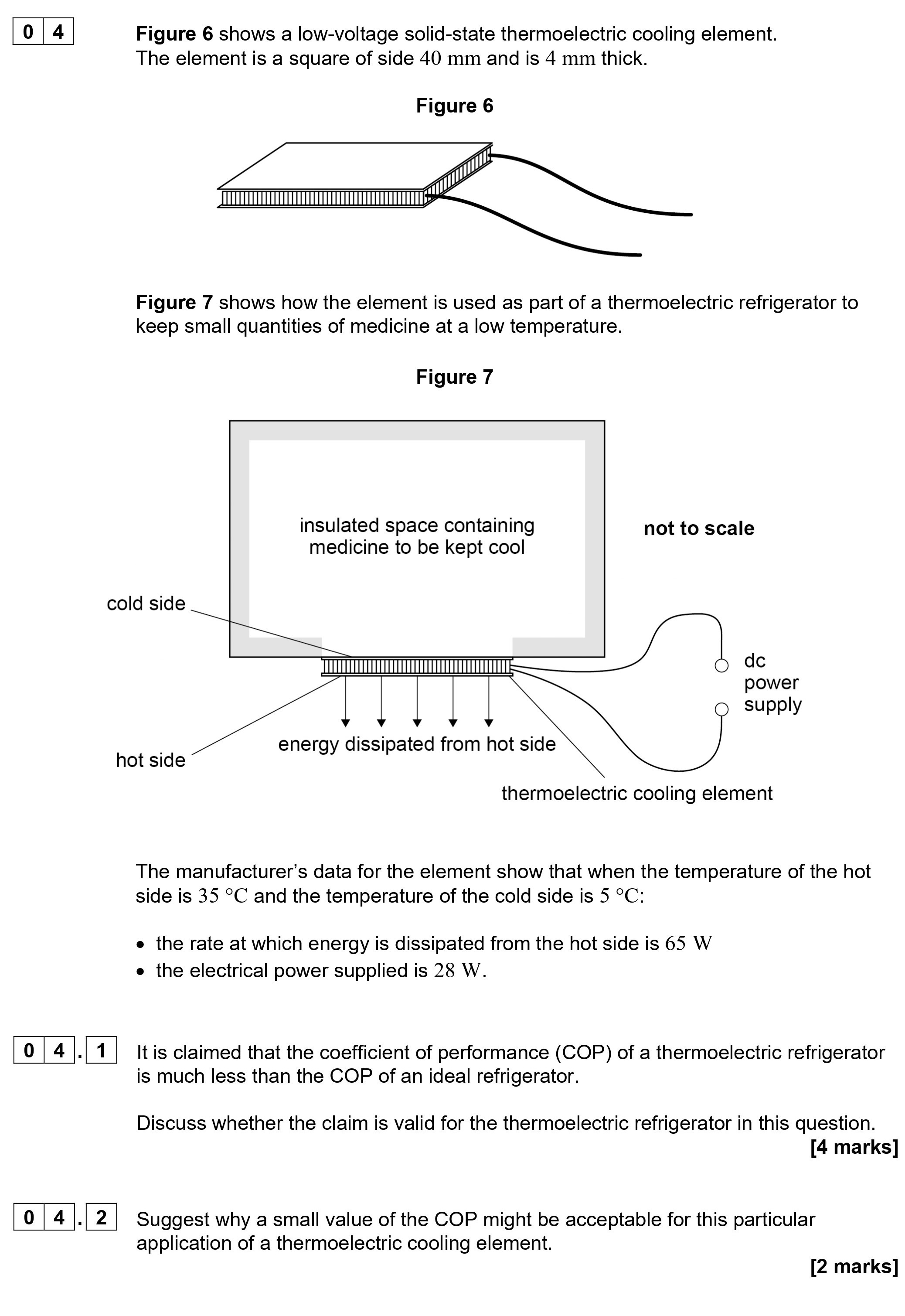 Figure-6-shows-a-low-voltage-solid-state-thermoelectric-cooling-element-AQA-A-Level Physics-Question 4-2022-Paper 6.png