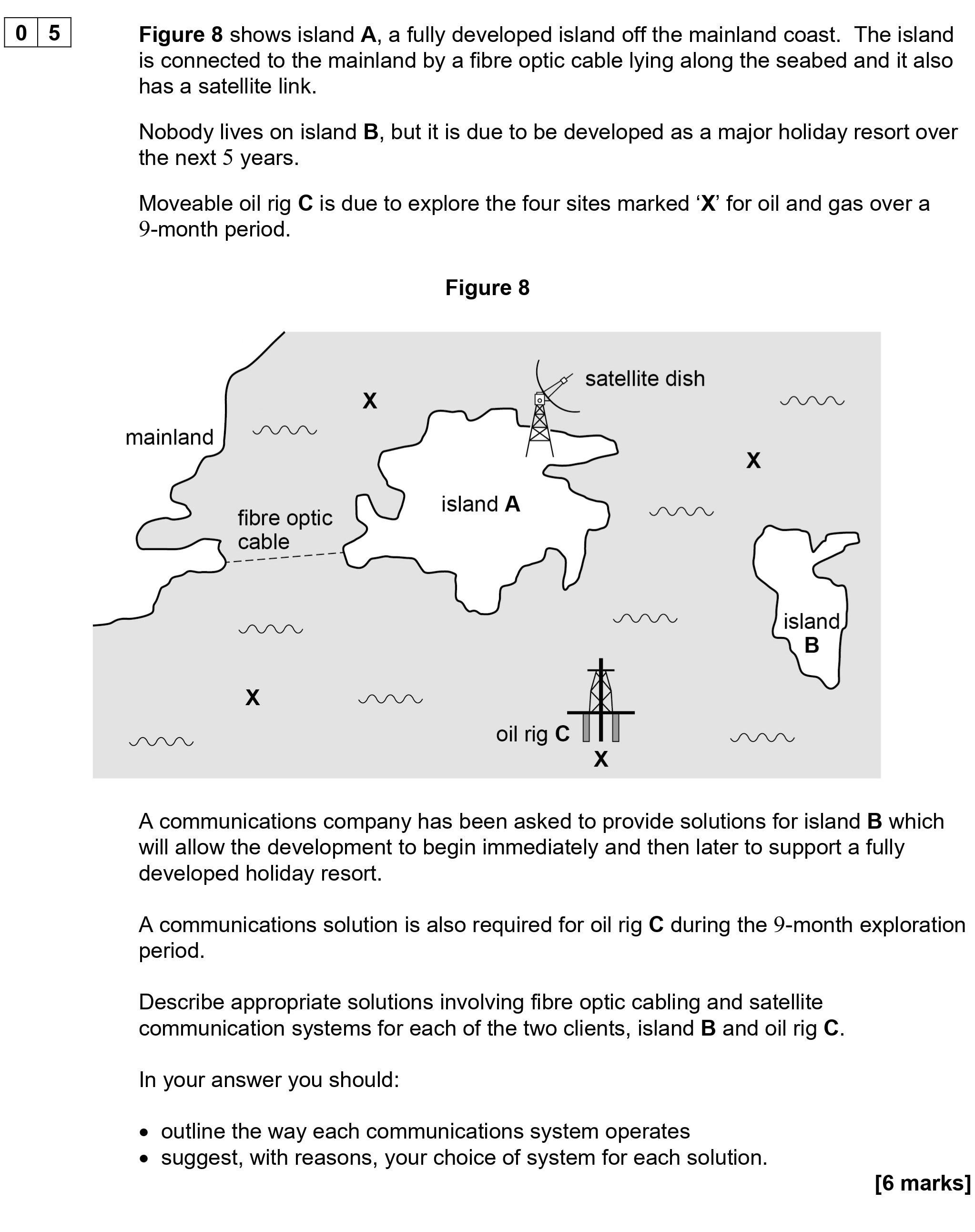 Figure-8-shows-island-A,-a-fully-developed-island-off-the-mainland-coast-AQA-A-Level Physics-Question 5-2022-Paper 8.png