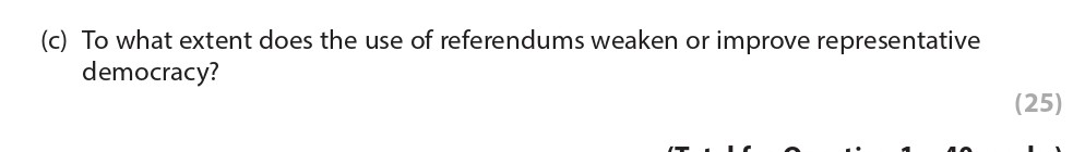 To-what-extent-does-the-use-of-referendums-weaken-or-improve-representative-democracy?-Edexcel-A-Level Politics-Question 1-2017-Paper 1.png