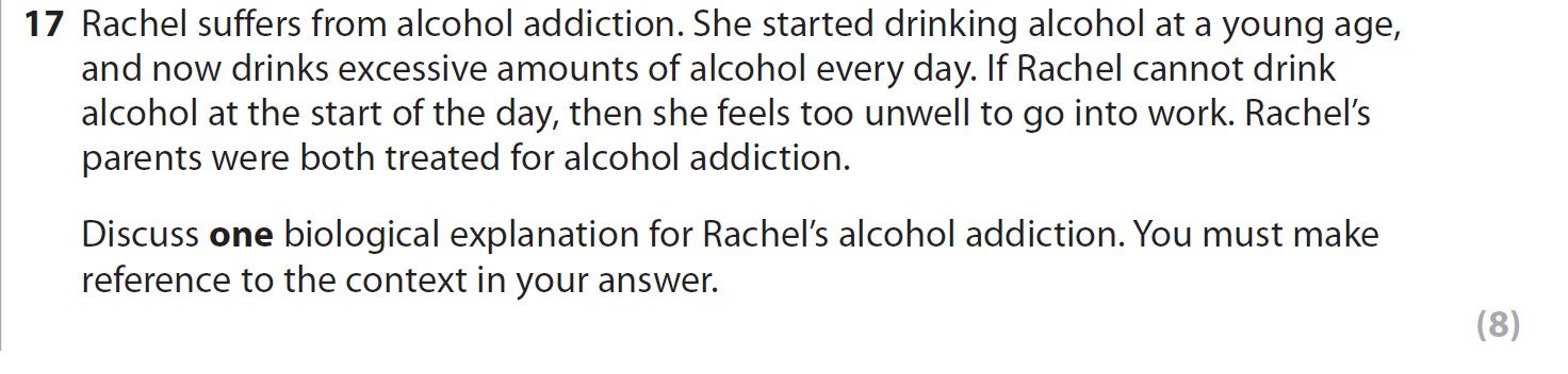 Rachel-suffers-from-alcohol-addiction-AQA-A-Level Psychology-Question 17-2018-Paper 2.png