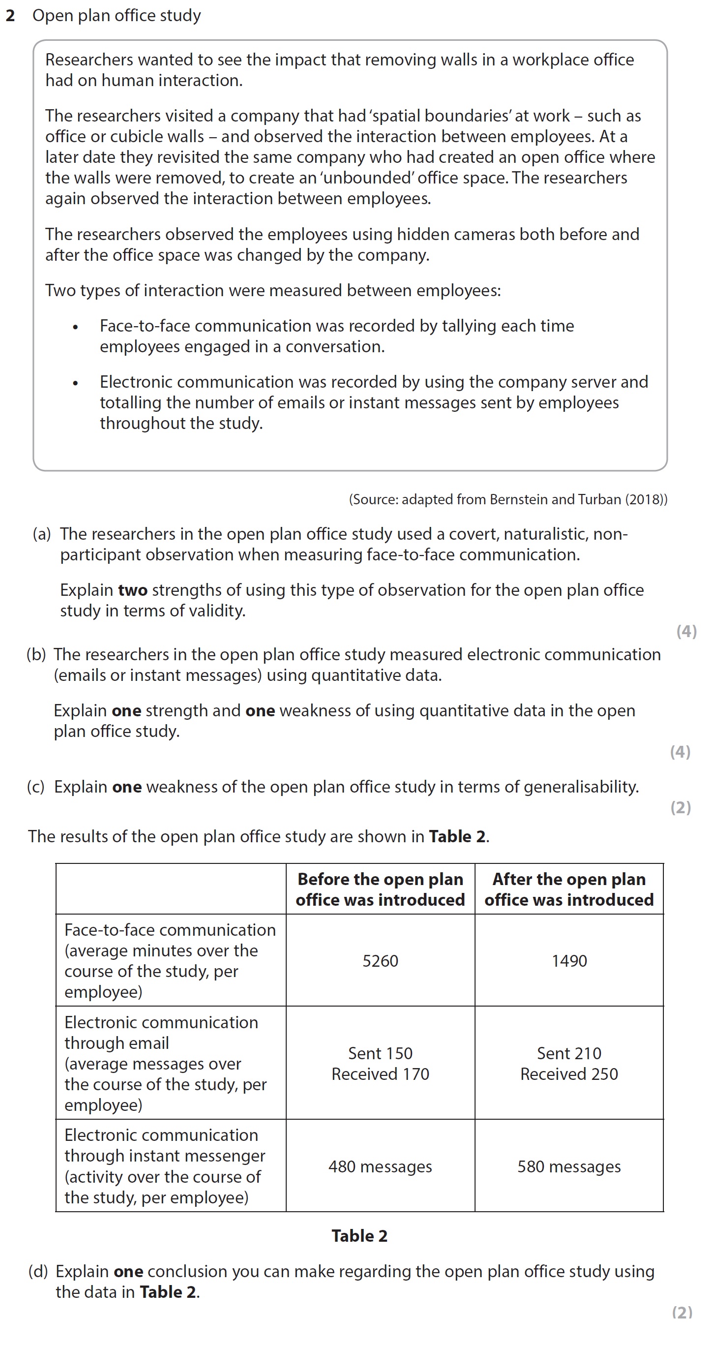 The-researchers-in-the-open-plan-office-study-used-a-covert,-naturalistic,-non-participant-observation-when-measuring-face-to-face-communication-AQA-A-Level Psychology-Question 2-2020-Paper 3.png