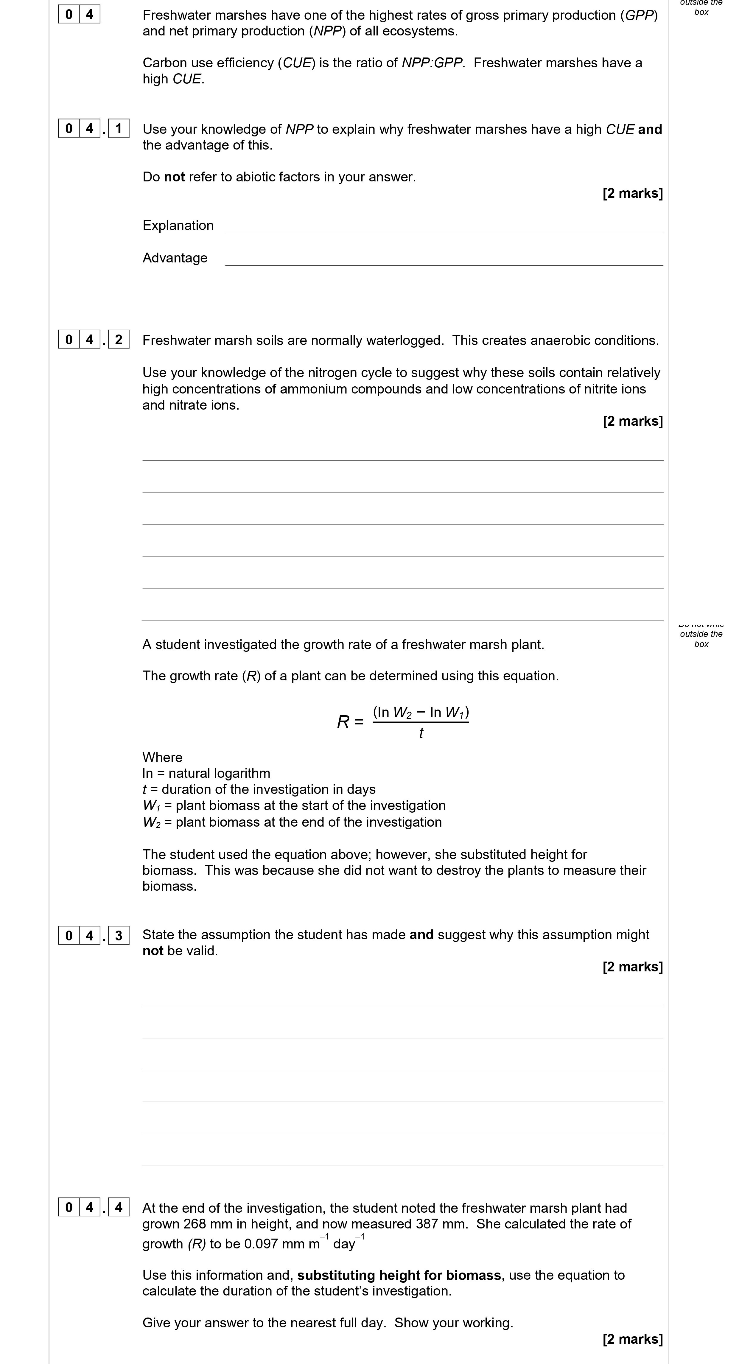 Freshwater-marshes-have-one-of-the-highest-rates-of-gross-primary-production-(GPP)-and-net-primary-production-(NPP)-of-all-ecosystems-AQA-A-Level Biology-Question 4-2021-Paper 3.png