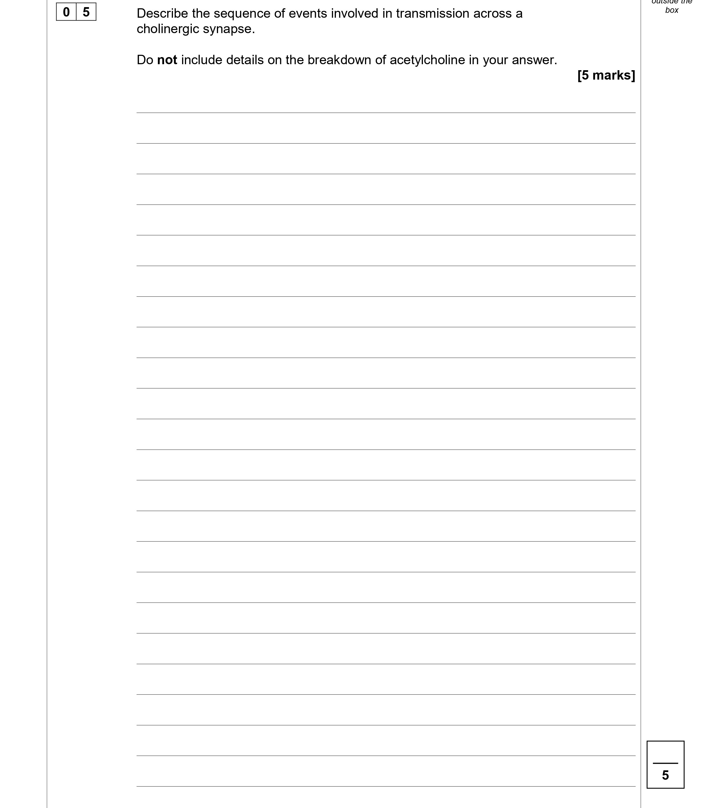 Describe-the-sequence-of-events-involved-in-transmission-across-a-cholinergic-synapse-AQA-A-Level Biology-Question 5-2020-Paper 2.png