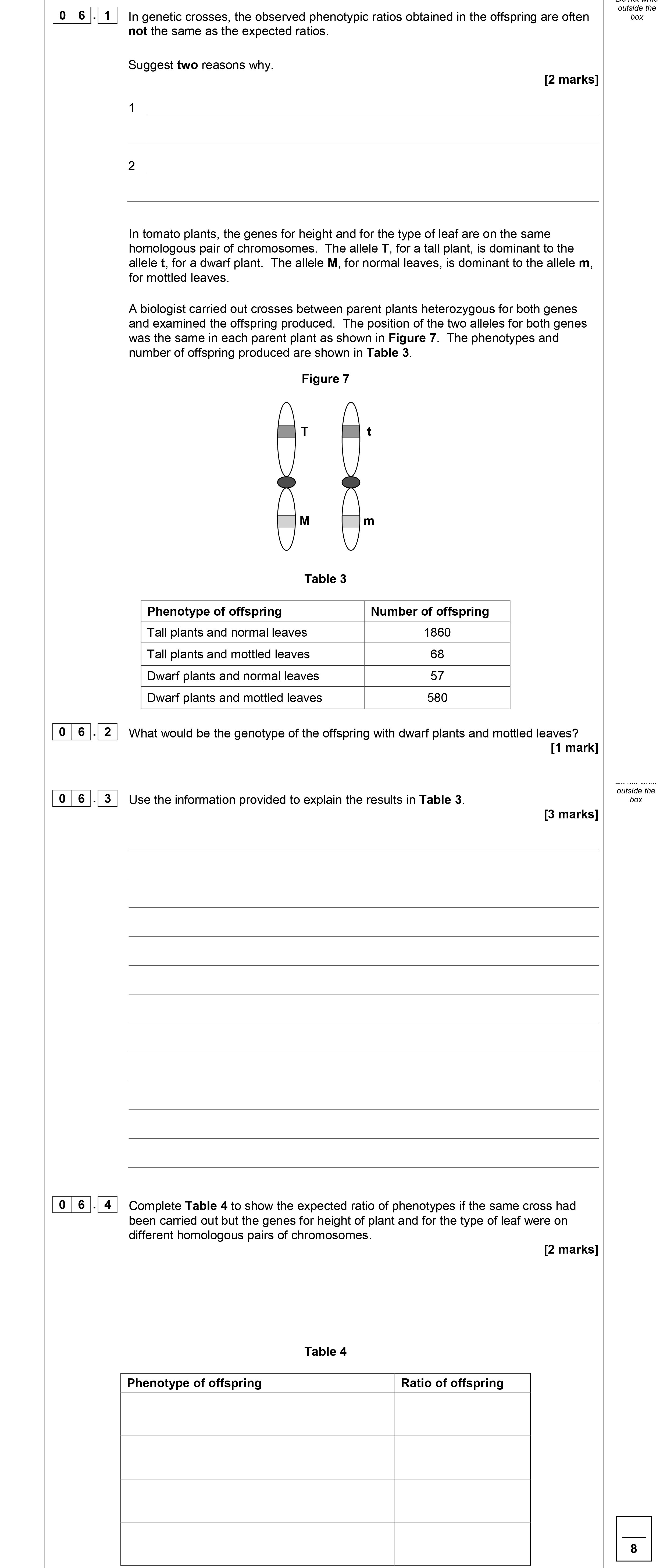 In-genetic-crosses,-the-observed-phenotypic-ratios-obtained-in-the-offspring-are-often-not-the-same-as-the-expected-ratios-AQA-A-Level Biology-Question 6-2018-Paper 2.png
