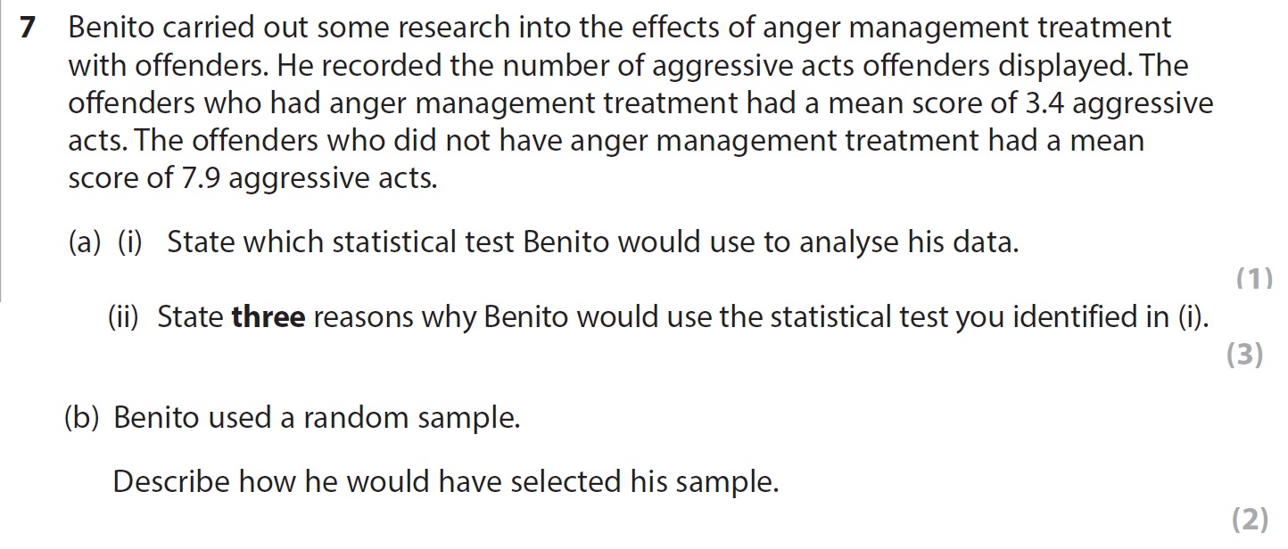 Benito-carried-out-some-research-into-the-effects-of-anger-management-treatment-with-offenders-AQA-A-Level Psychology-Question 7-2017-Paper 2.png