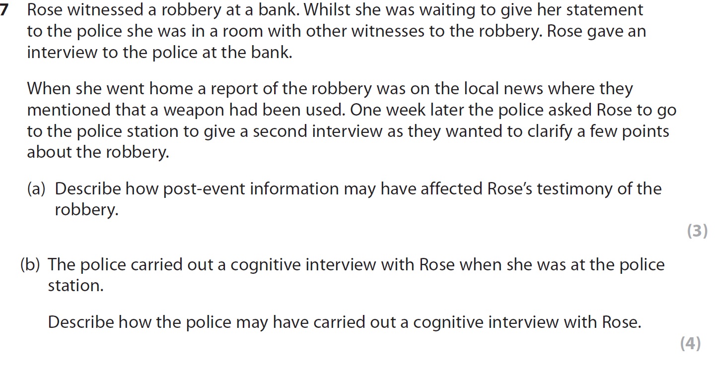 Rose-witnessed-a-robbery-at-a-bank-AQA-A-Level Psychology-Question 7-2019-Paper 2.png