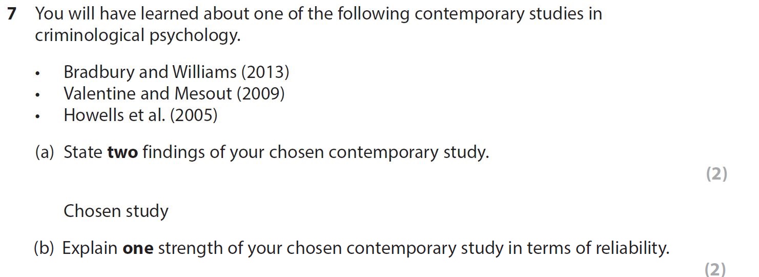 You-will-have-learned-about-one-of-the-following-contemporary-studies-in-criminological-psychology-AQA-A-Level Psychology-Question 7-2021-Paper 2.png