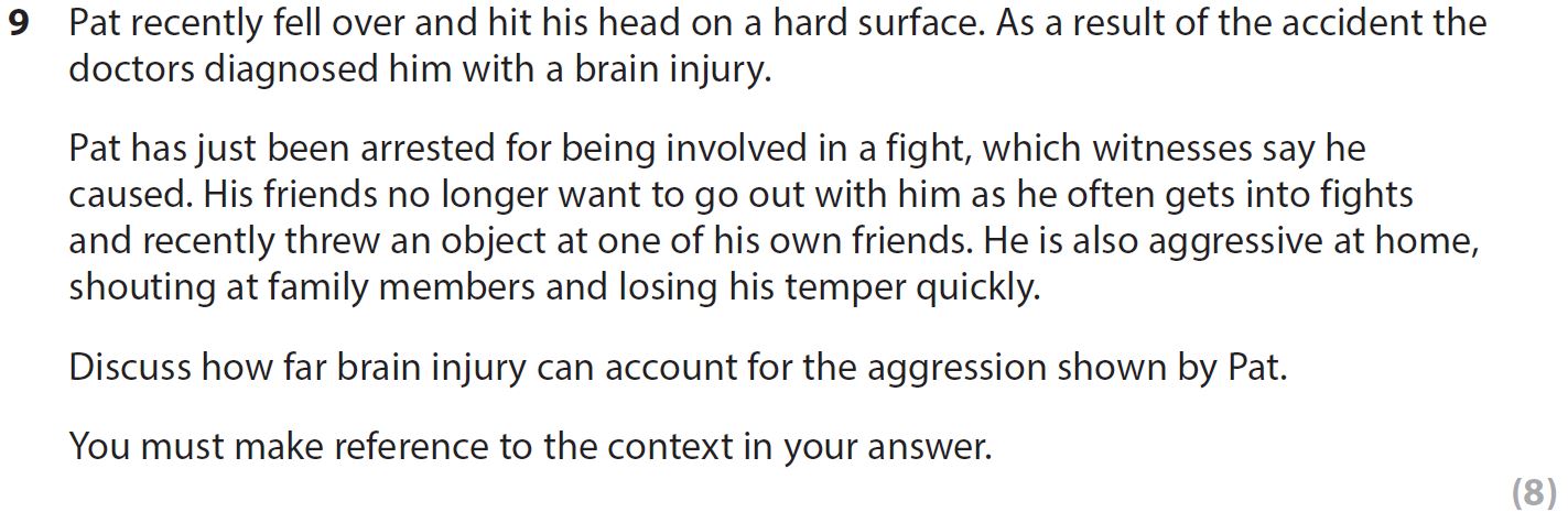 Pat-recently-fell-over-and-hit-his-head-on-a-hard-surface-AQA-A-Level Psychology-Question 8-2020-Paper 2.png