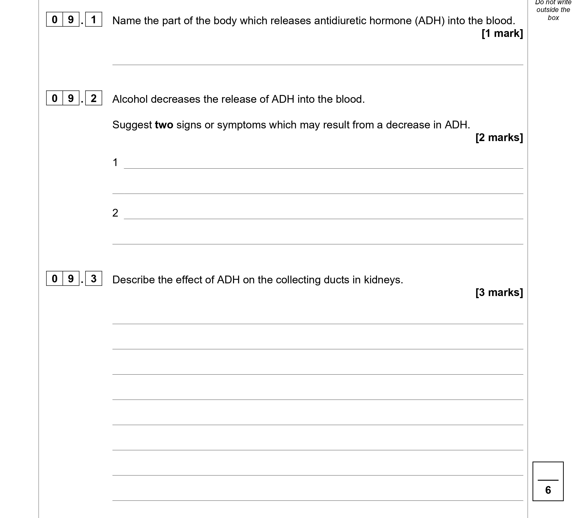 1.-Name-the-part-of-the-body-which-releases-antidiuretic-hormone-(ADH)-into-the-blood-AQA-A-Level Biology-Question 9-2022-Paper 2.png