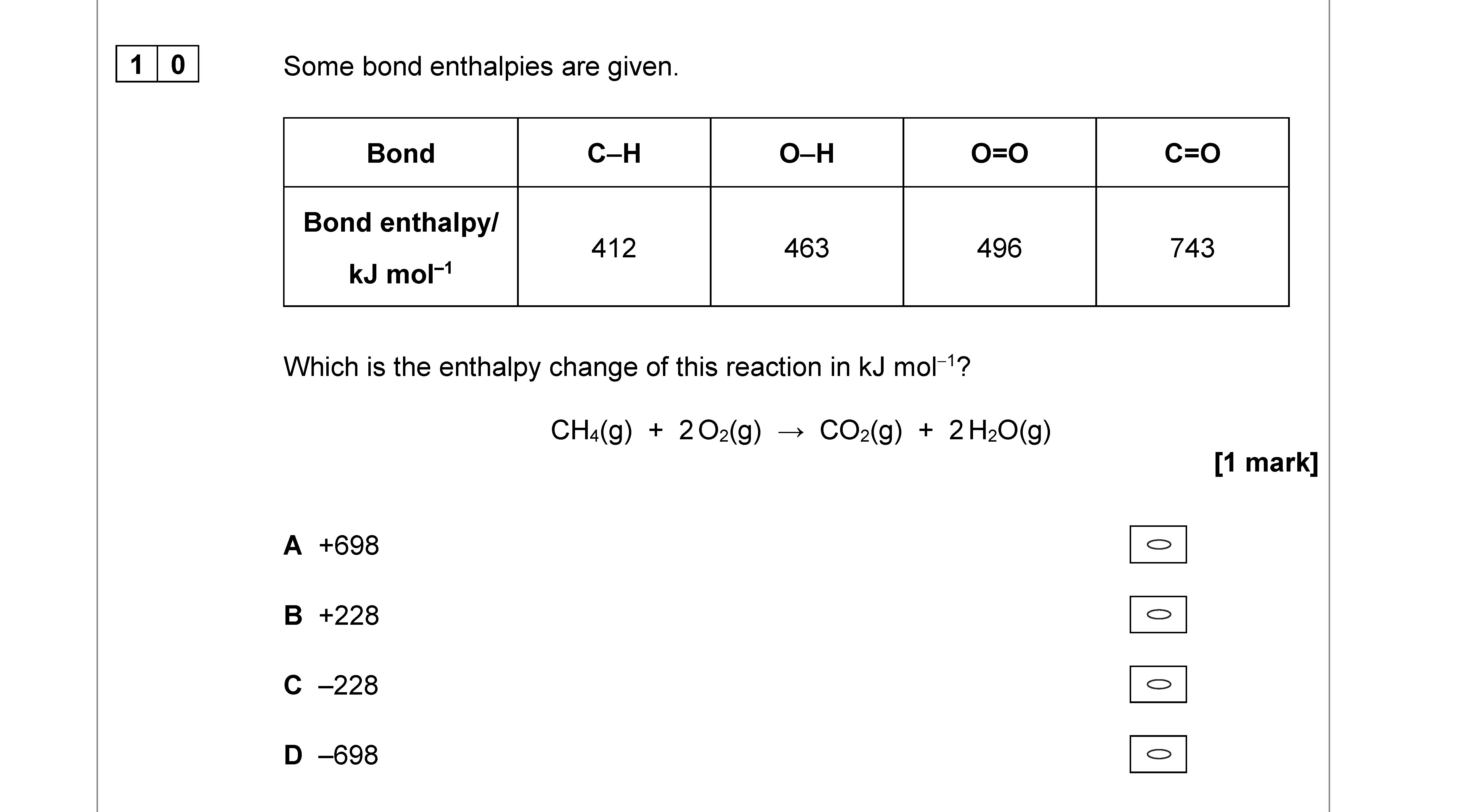 Some-bond-enthalpies-are-given-AQA-A-Level Chemistry-Question 10-2020-Paper 3.png