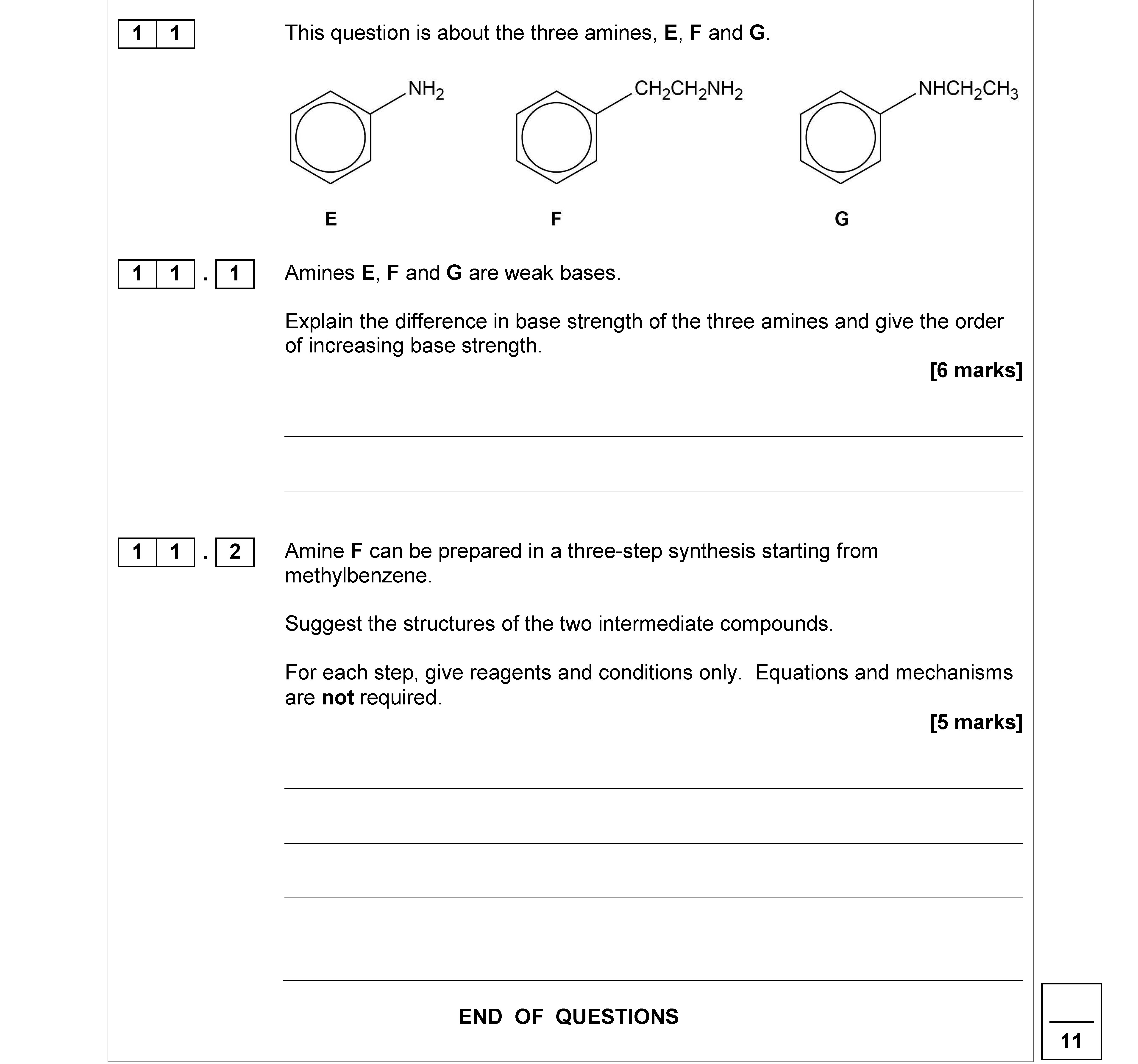This-question-is-about-the-three-amines,-E,-F-and-G-AQA-A-Level Chemistry-Question 11-2017-Paper 2.png