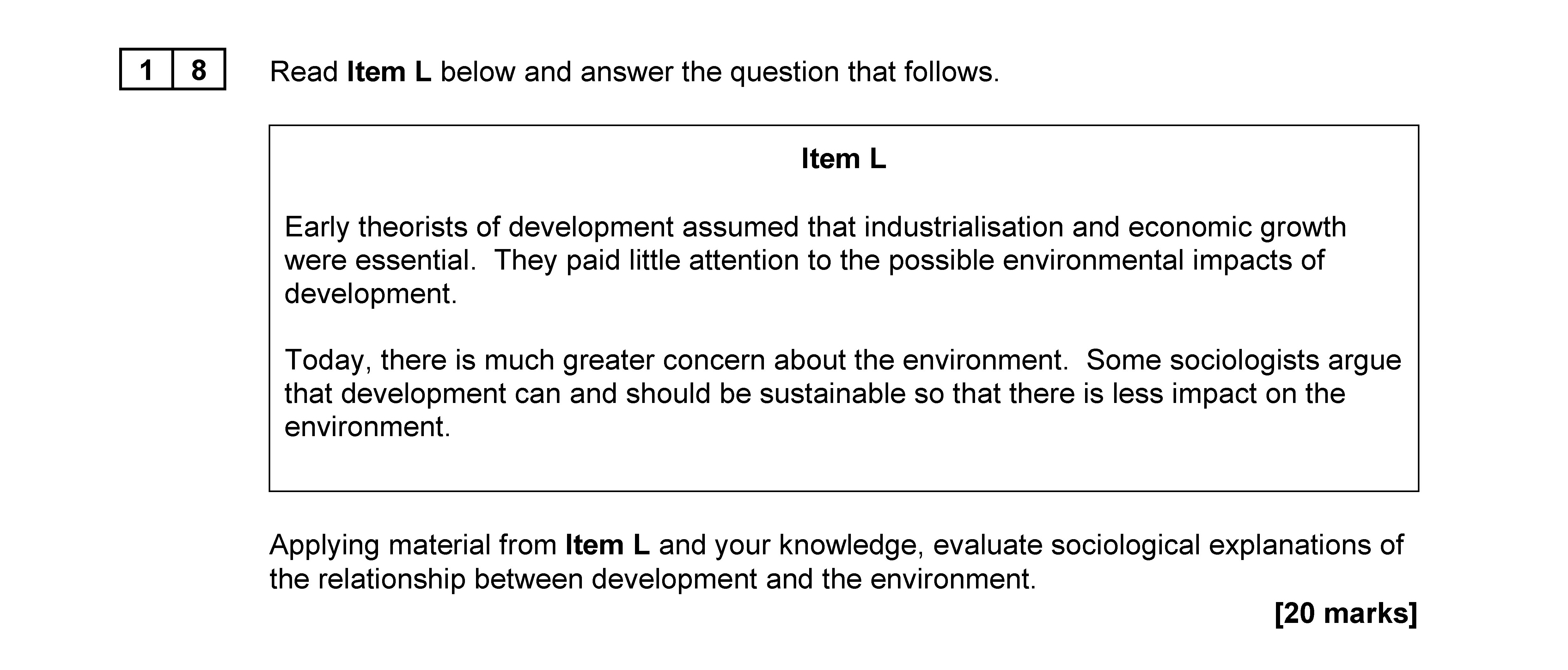 Read-Item-L-below-and-answer-the-question-that-follows-AQA-A-Level Sociology-Question 18-2022-Paper 2.png