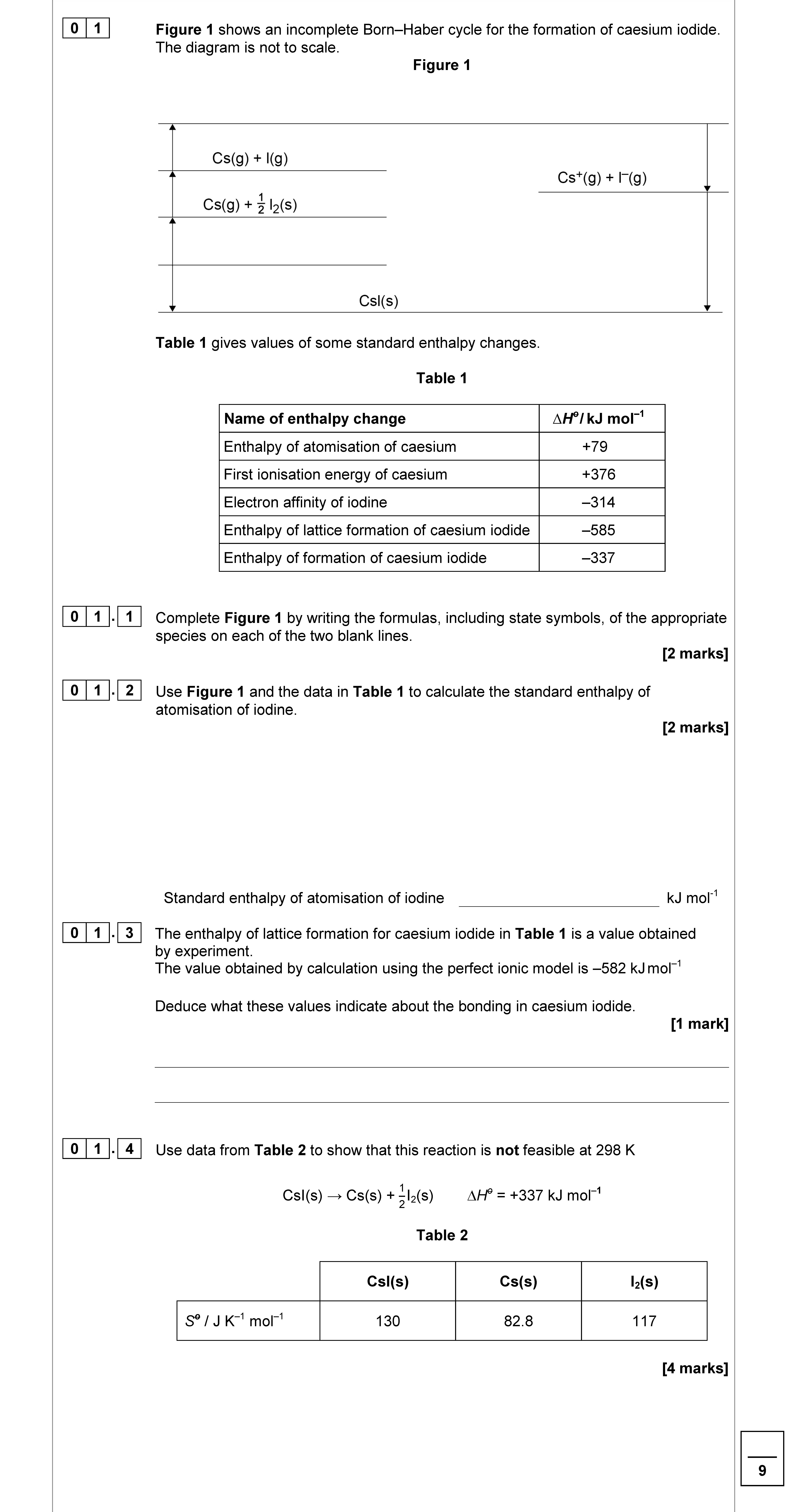 Figure-1-shows-an-incomplete-Born-Haber-cycle-for-the-formation-of-caesium-iodide-AQA-A-Level Chemistry-Question 1-2019-Paper 1.png