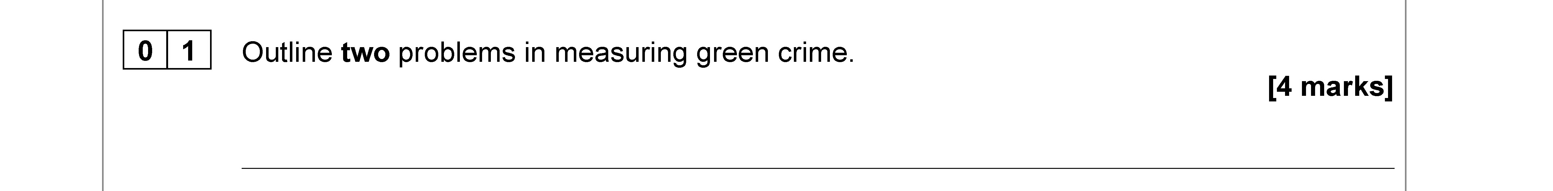 Outline-two-problems-in-measuring-green-crime.--AQA-A-Level Sociology-Question 1-2022-Paper 3.png