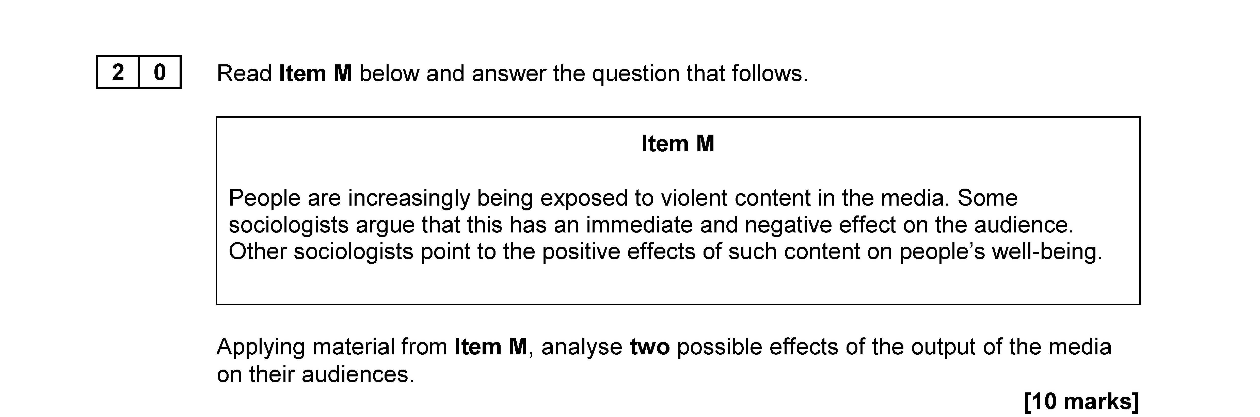 Read-Item-M-below-and-answer-the-question-that-follows-AQA-A-Level Sociology-Question 20-2019-Paper 2.png