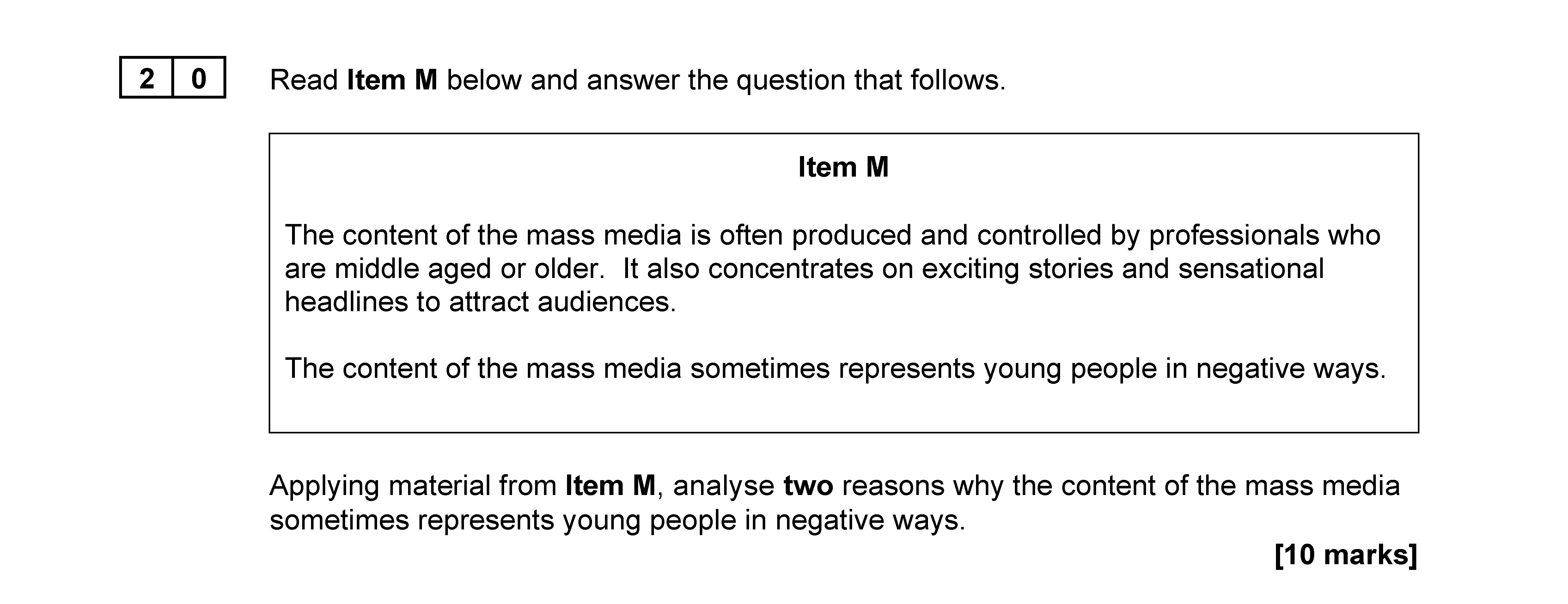 Read-Item-M-below-and-answer-the-question-that-follows-AQA-A-Level Sociology-Question 20-2022-Paper 2.png