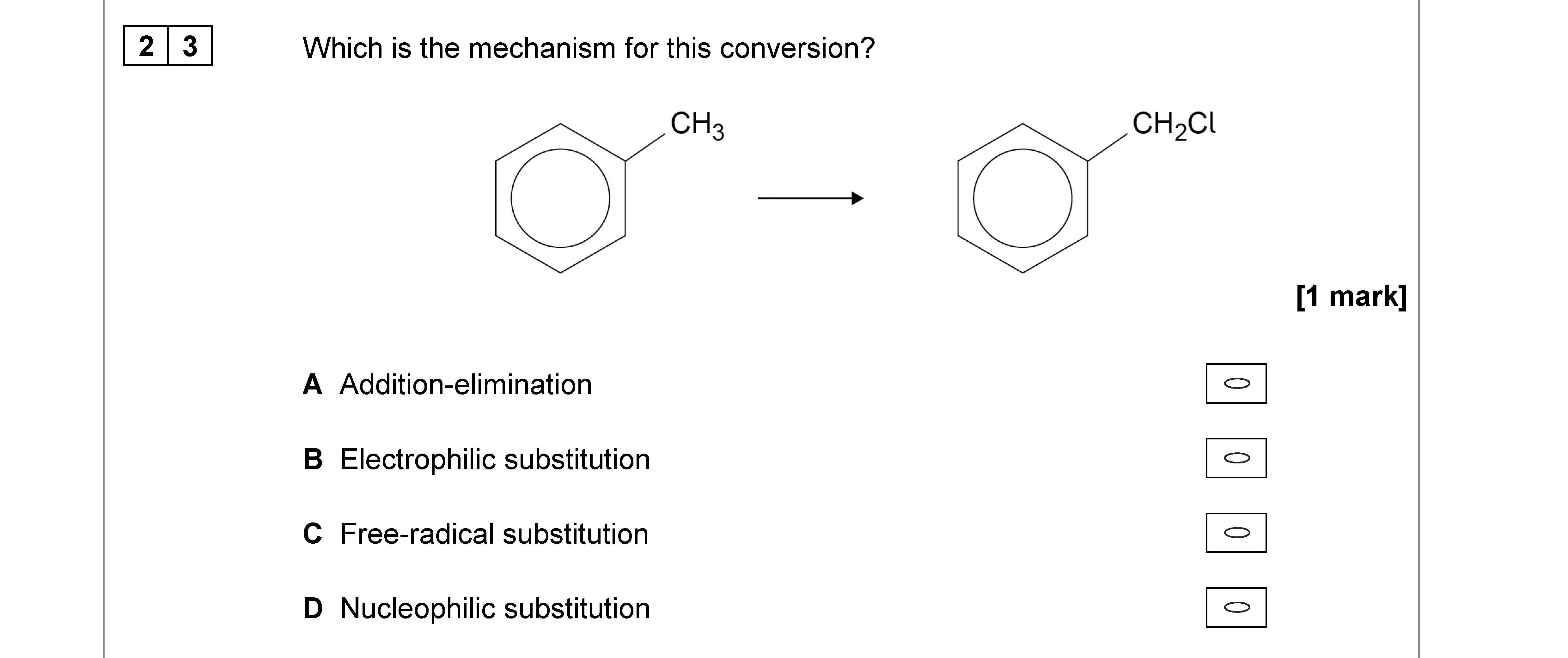 Which-is-the-mechanism-for-this-conversion?--A-AQA-A-Level Chemistry-Question 23-2020-Paper 3.png