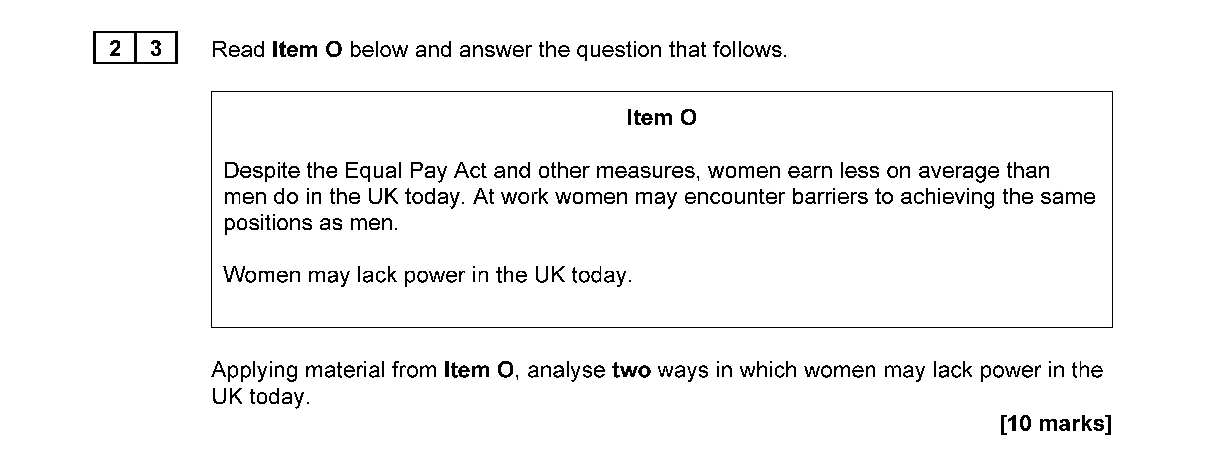 Read-Item-O-below-and-answer-the-question-that-follows-AQA-A-Level Sociology-Question 23-2022-Paper 2.png