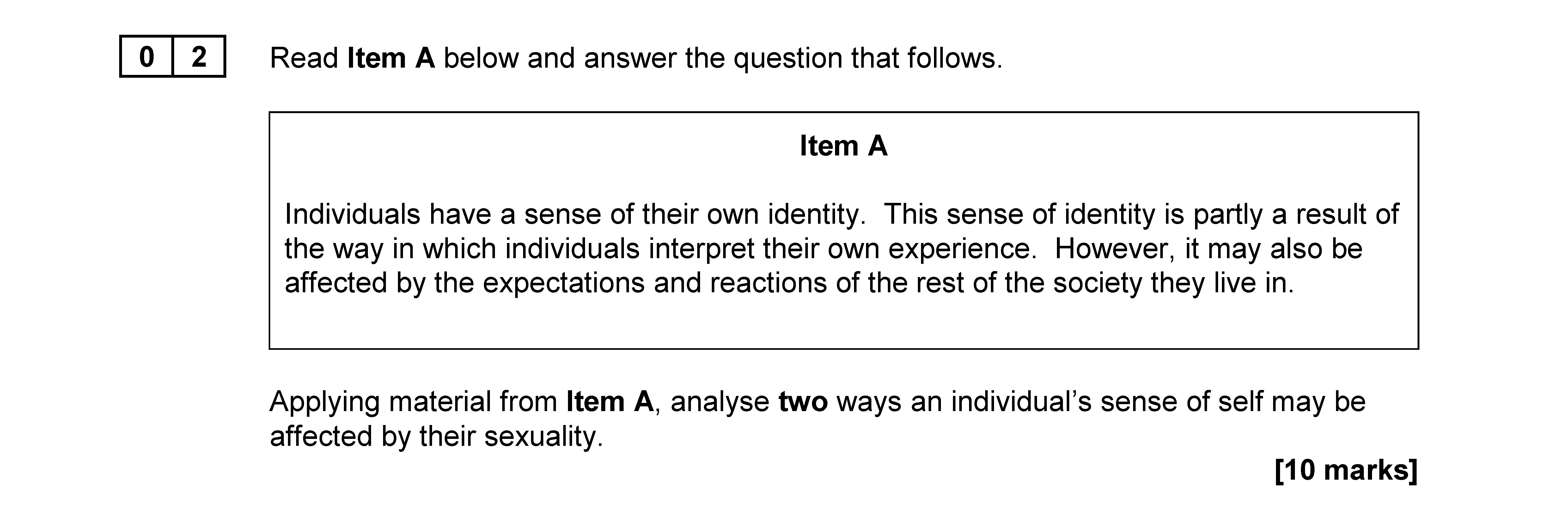 Read-Item-A-below-and-answer-the-question-that-follows-AQA-A-Level Sociology-Question 2-2017-Paper 2.png