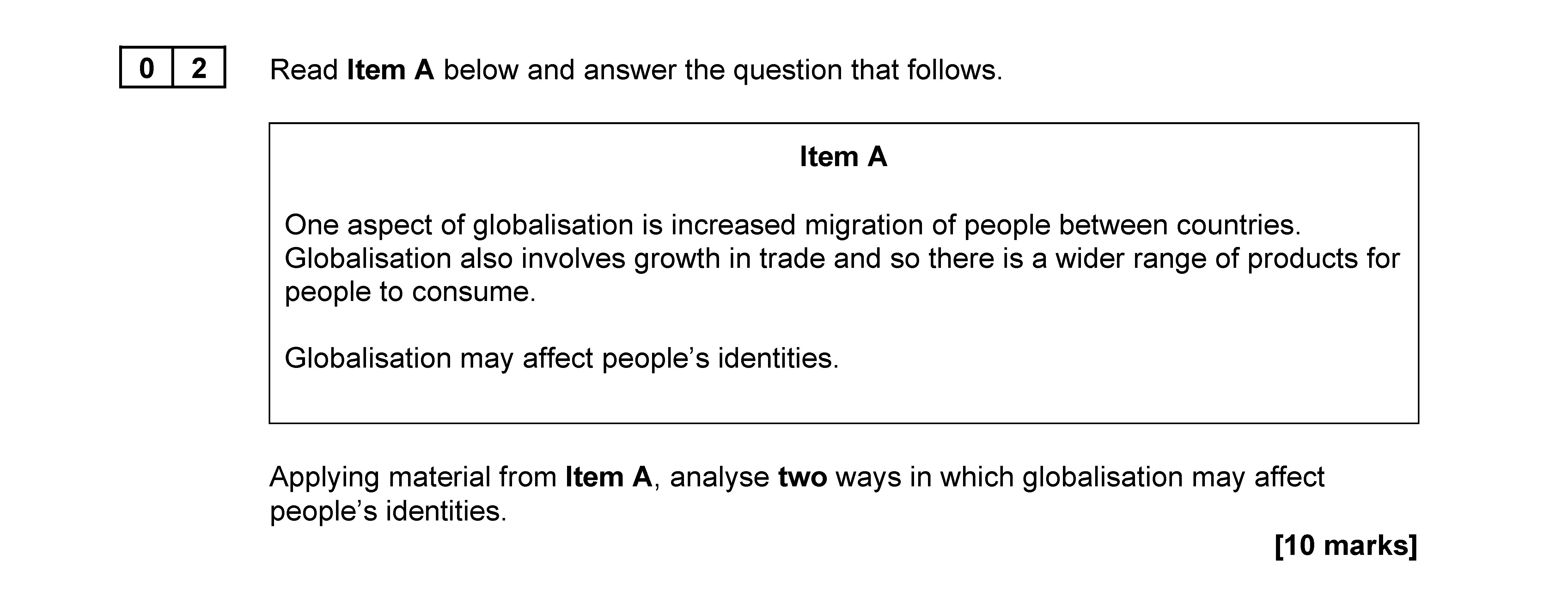 Read-Item-A-below-and-answer-the-question-that-follows-AQA-A-Level Sociology-Question 2-2022-Paper 2.png