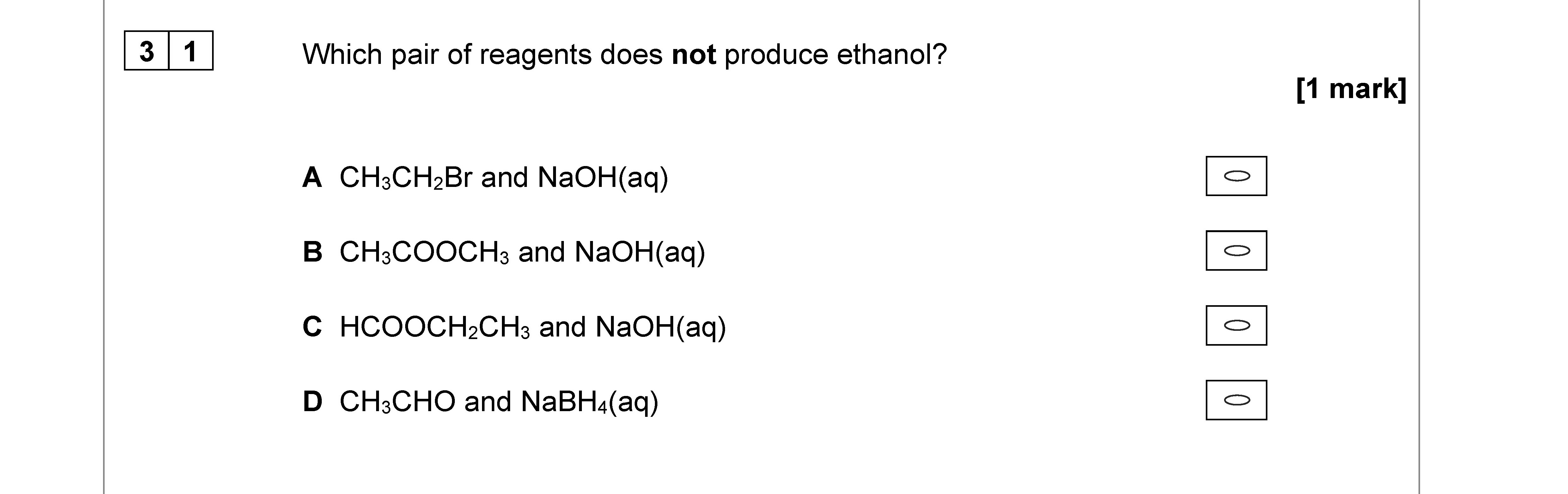 Which-pair-of-reagents-does-not-produce-ethanol?--A-AQA-A-Level Chemistry-Question 31-2022-Paper 3.png